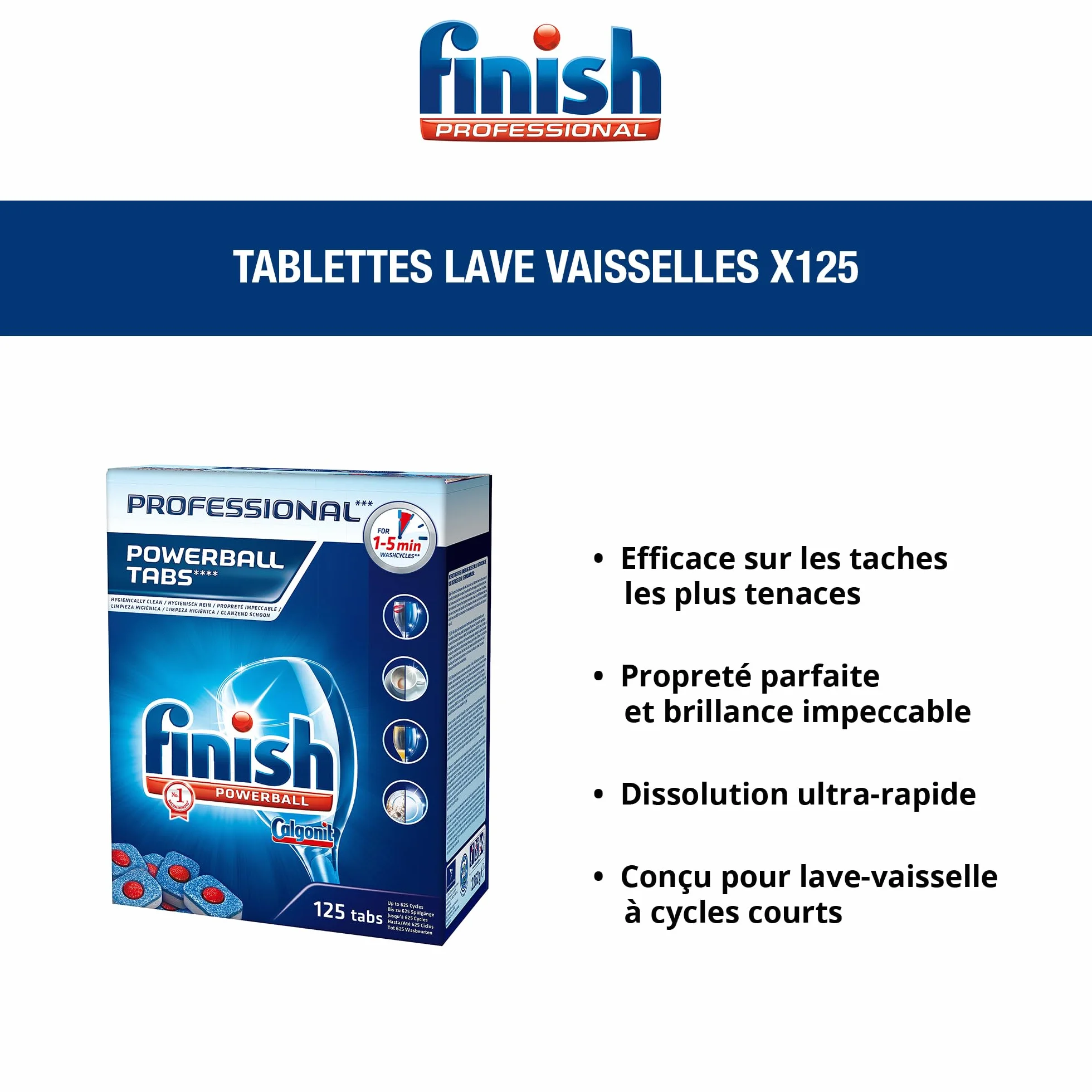Finish Powerball Tabletki do Zmywarki, 125 Tabletek