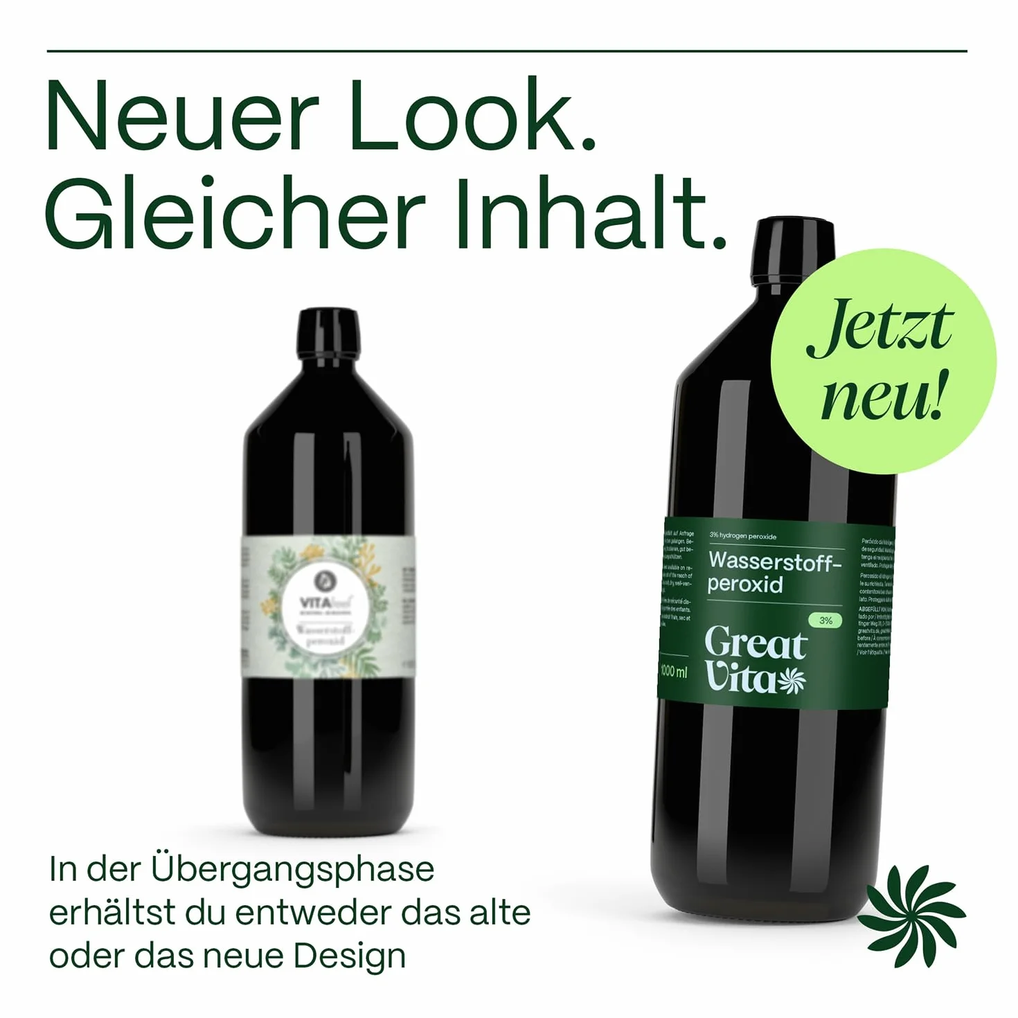 GreatVita Nadtlenek wodoru 1000 ml 3% roztwór bez stabilizatora