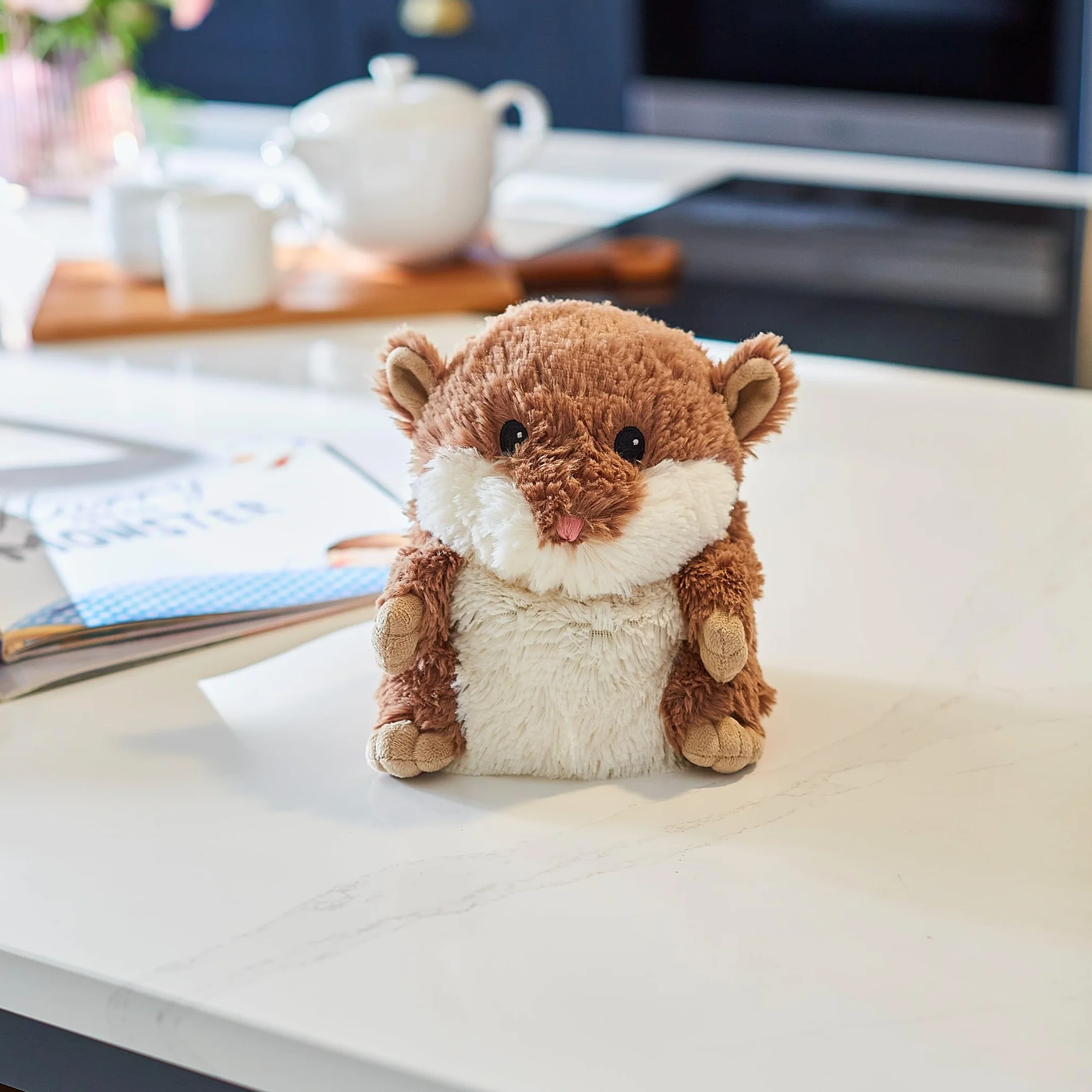 Warmies® 28 cm, komplett beheizbar, mit französischem Lavendel, Hamster, Braun