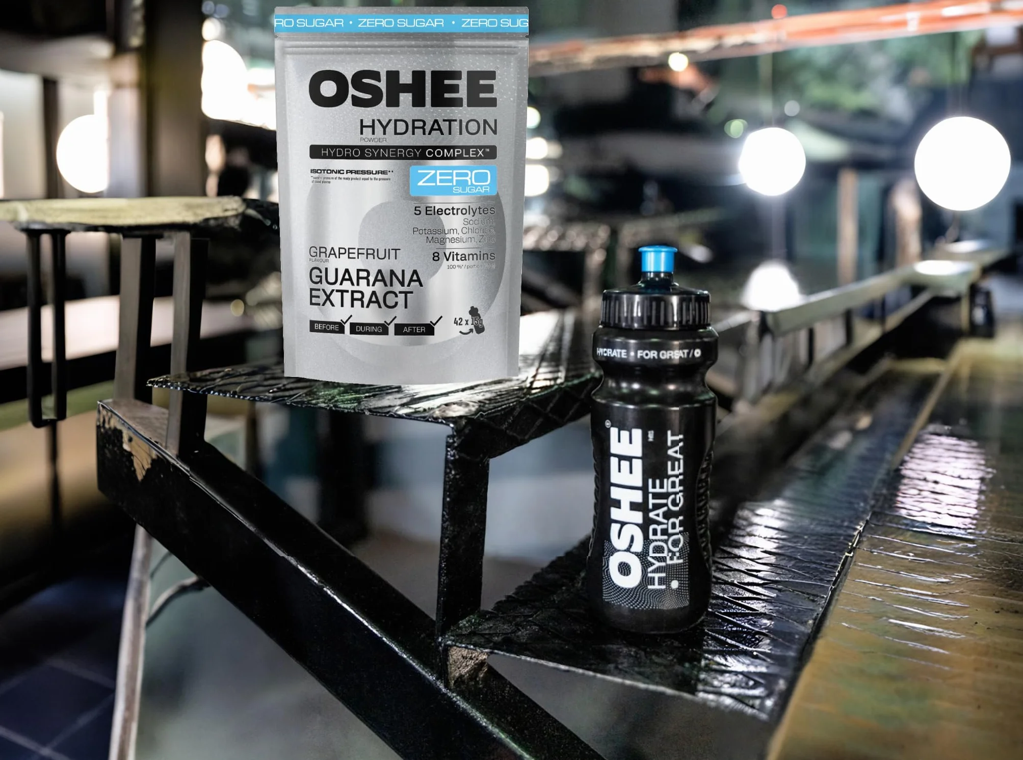 OSHEE Hydration Zero Sugar proszek Grapefruit guarana 630 g