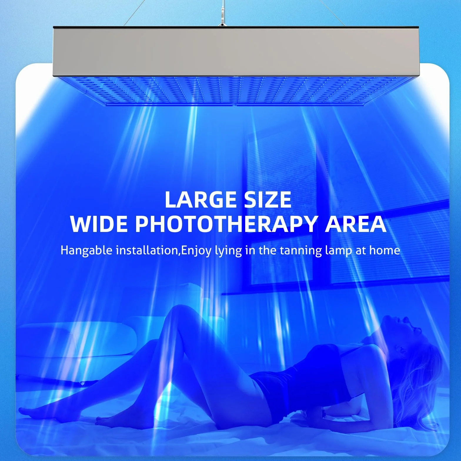 Solarium do domu, 45 W, 225 szt., 460 Nm, składany stojak z regulacją wysokości i haczykami, opalarka do twarzy, do domu, do ciała i twarzy
