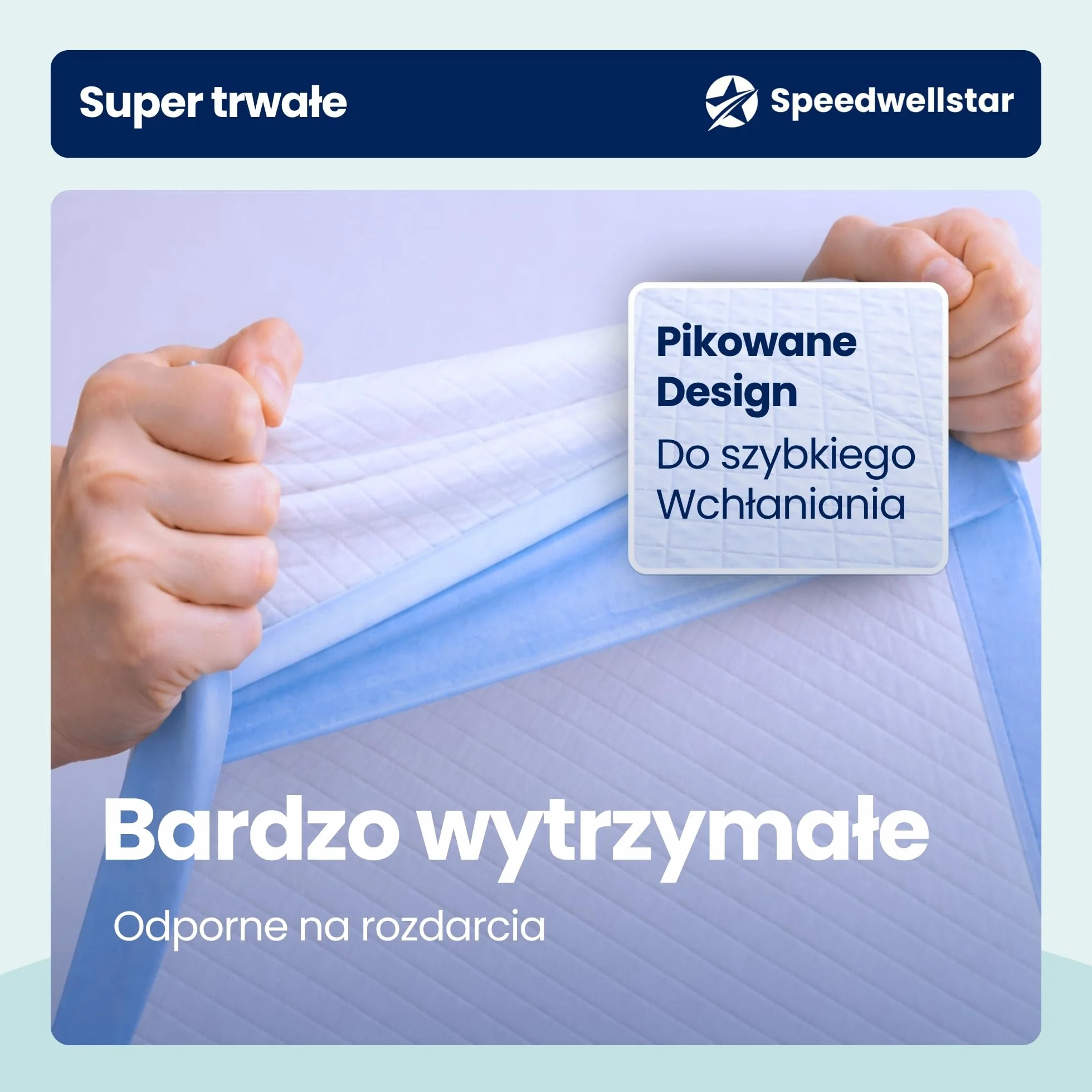 Podkłady Na Łóżko dla Osób z Nietrzymaniem Moczu Jednorazowe Extra Duże 150 x 80 cm | 20 sztuk | Super Chłonne 2300 ml | Wodoodporny Ochronny Podkład na Łóżko Pojedyncze lub Podwójne | Antypoślizgowy