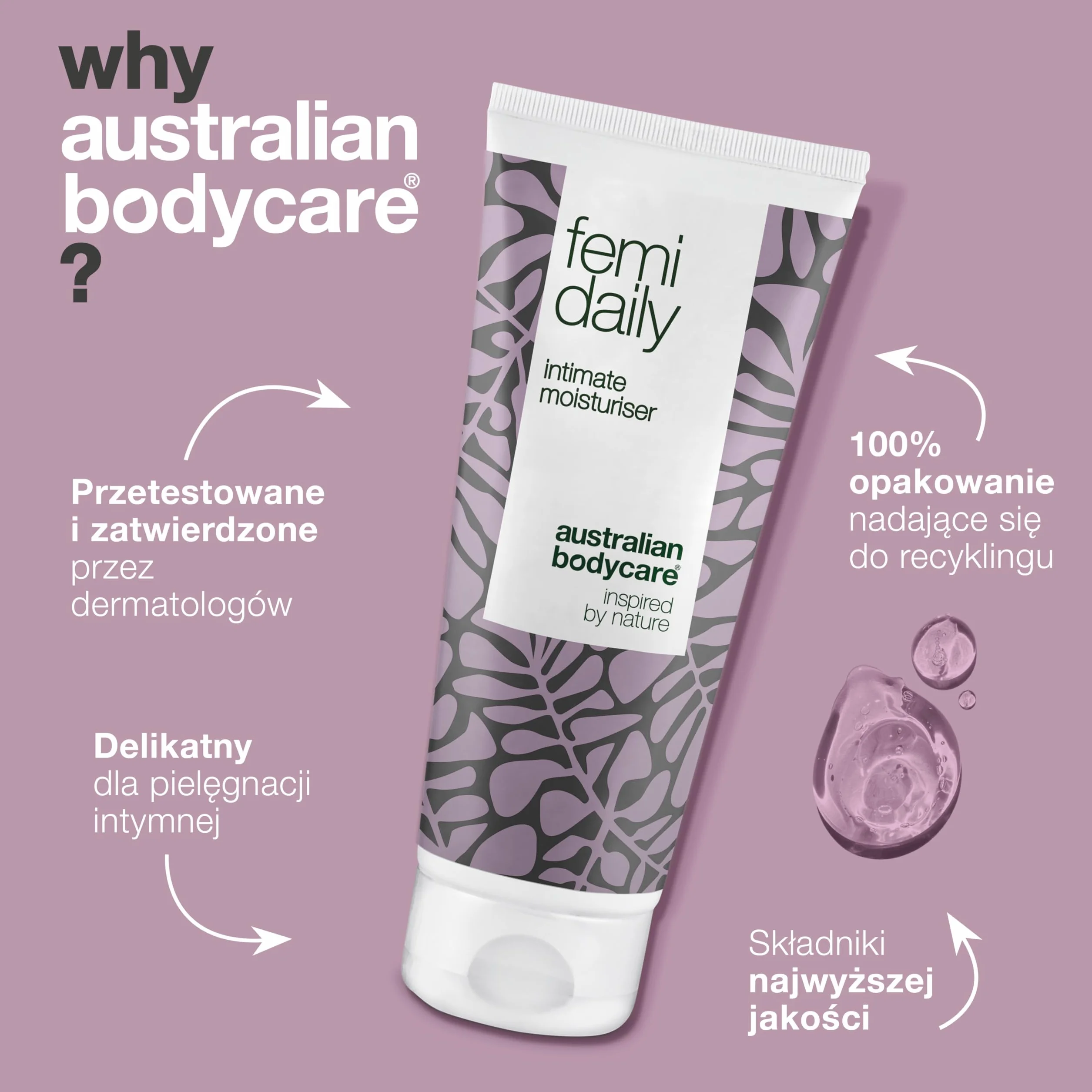 Australian Bodycare Femi Daily Żel do pielęgnacji intymnej 100ml z Olejkiem z Drzewa Herbacianego