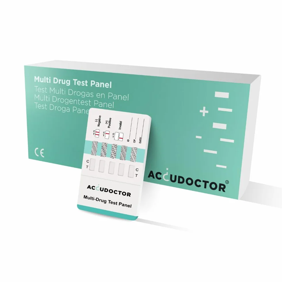 5 Accudoctor Multi Drug Test 10 narkotyków w moczu THC Konopie indyjskie Marihuana Kokaina MET MDMA Amfetamina jeden szybki pasek testowy do moczu krok wielolekowy szybki zestaw do testowania