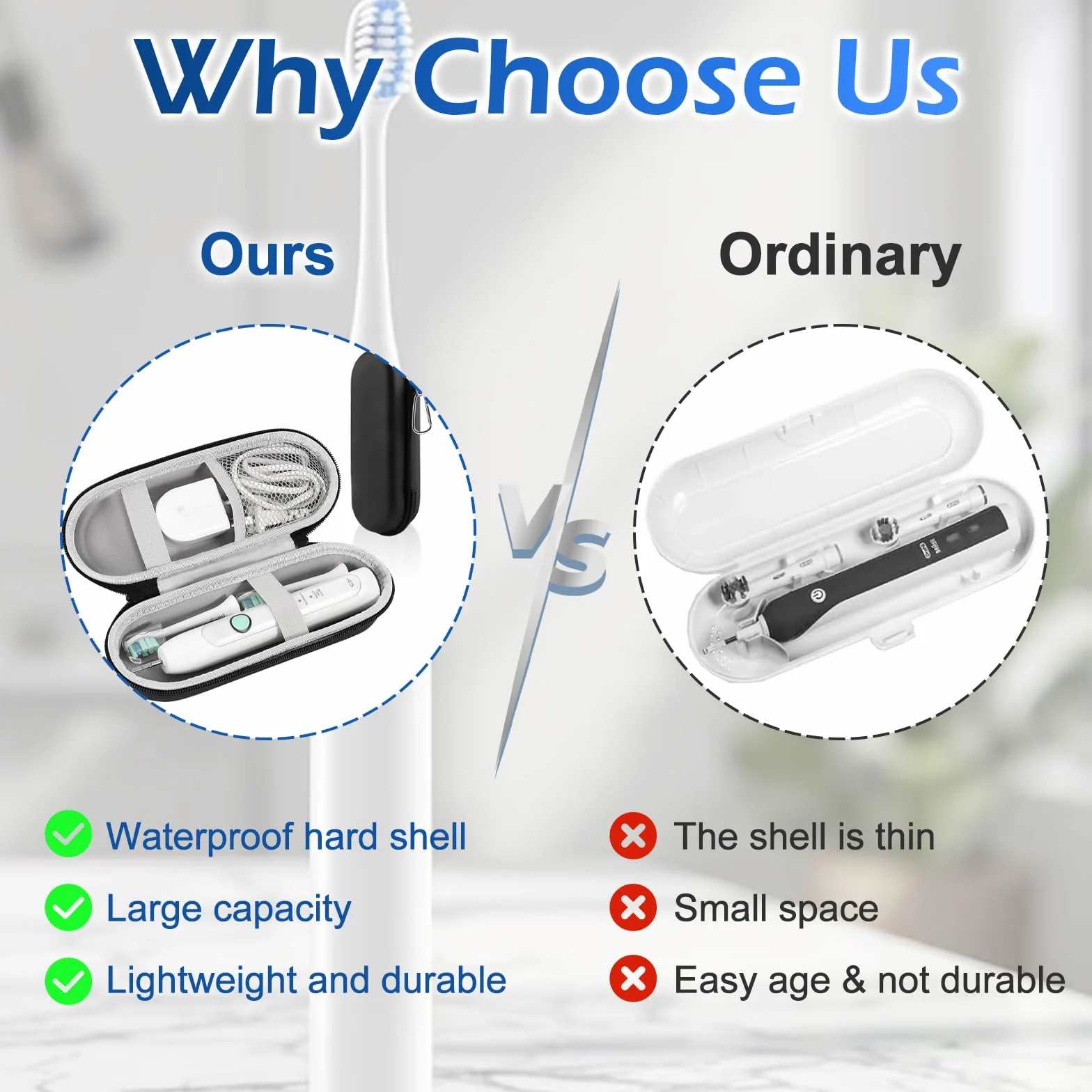 Etui na elektryczną szczoteczkę do zębów Oral-B Philips Pro Smartseries pyłoszczelne podróżne