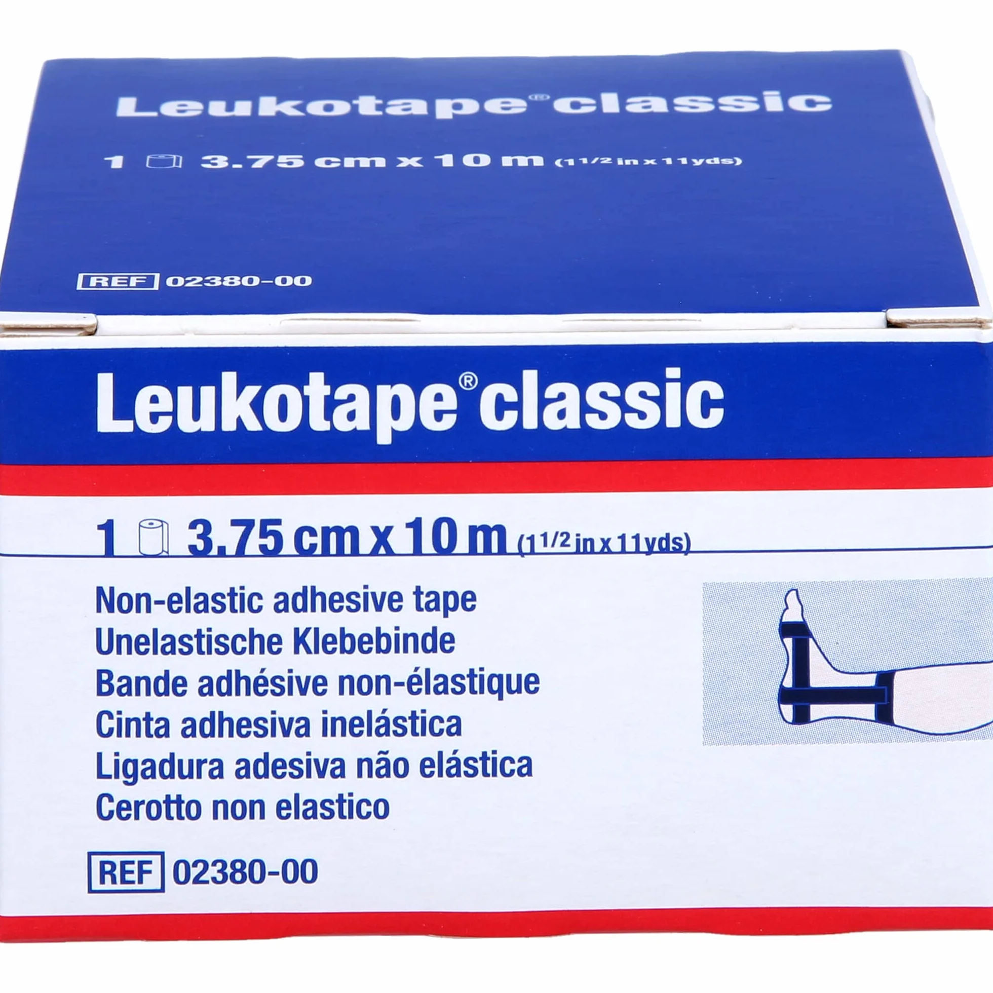 Leukotape classic 3,75 cm x 10 m czarna taśma zaciskowa, 1 szt. opakowanie