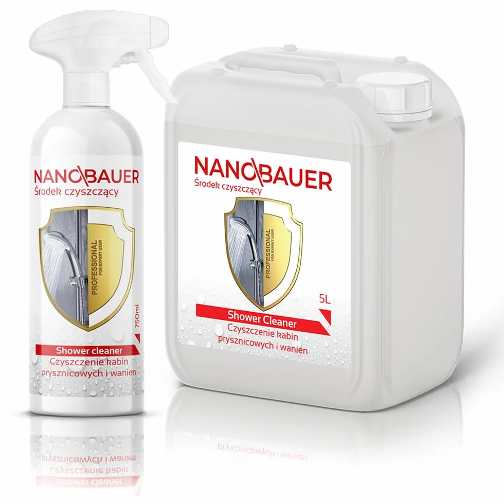 NANOBAUER Środek czyszczący do kabin prysznicowych 5L + 750ml