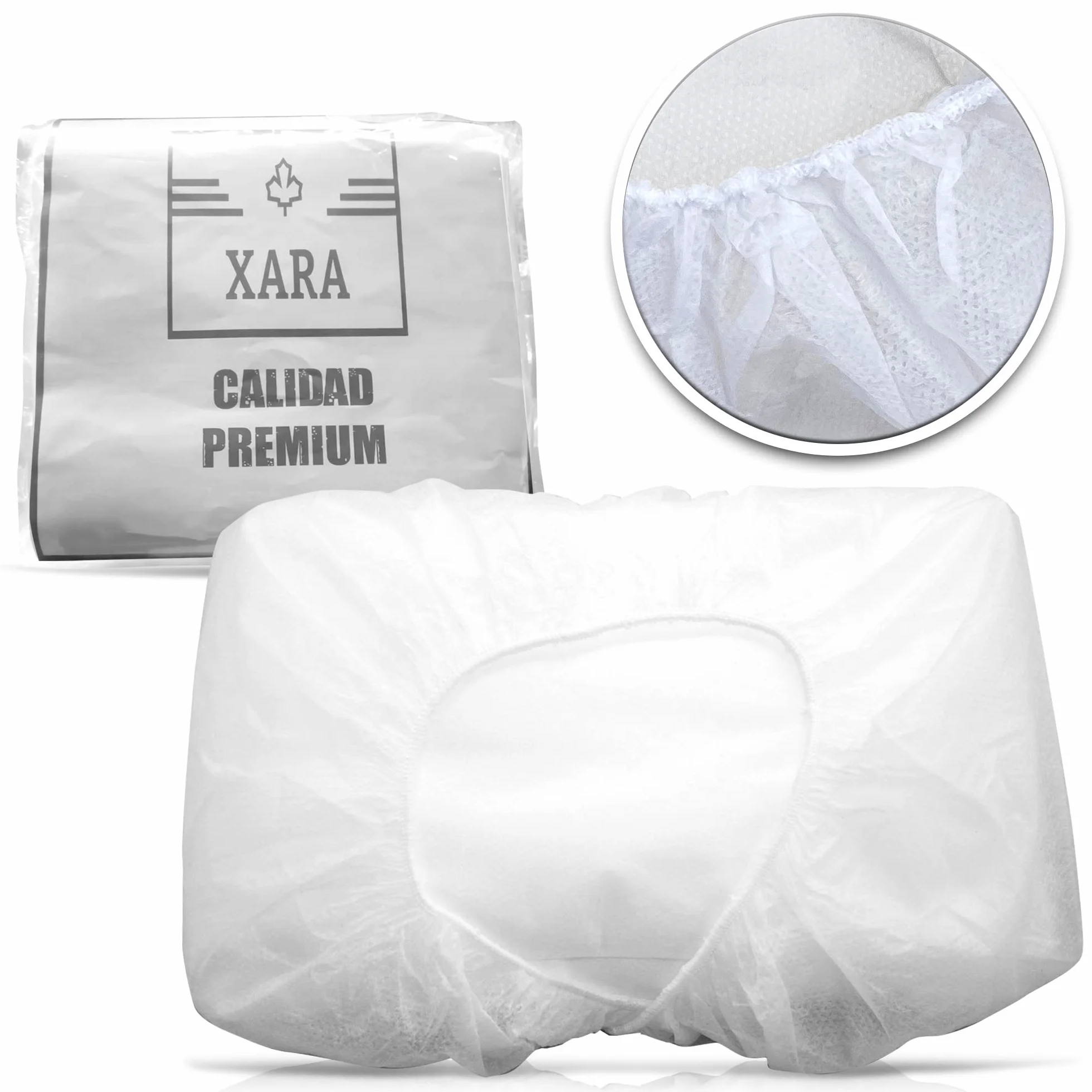 XARA Jednorazowe regulowane prześcieradła Nosze TNT 95x220cm - 20gr - Opakowanie 10 - Jednorazowe prześcieradła Nosze do masażu - Składany pokrowiec na stół w 100% nadaje się do recyklingu - Odpycha