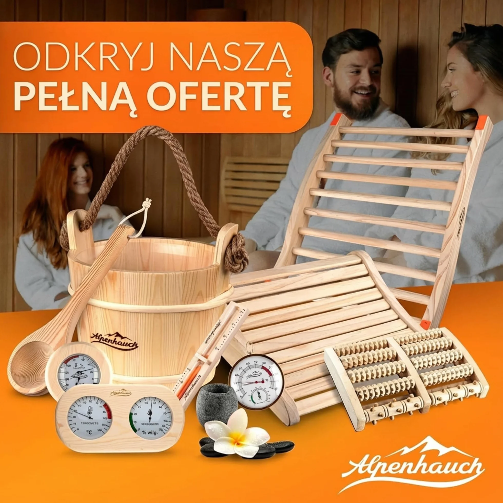 ALPENHAUCH Sauna Jajko z masywnego serpentynu [5x5cm] - odporne na wysoką temperaturę jajko do sauny z aromatem dla intensywnego zapachu - Naturalne jajko do sauny na kryształki mentolowe i olejki do