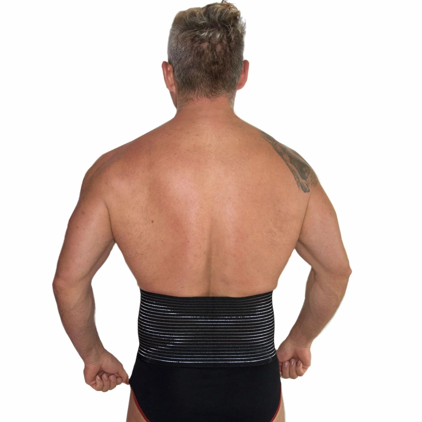 BODYPERFECT Pooperacyjna opaska na brzuch Unisex Korektor pooperacyjny Regulowane zamknięcie XS Czarna