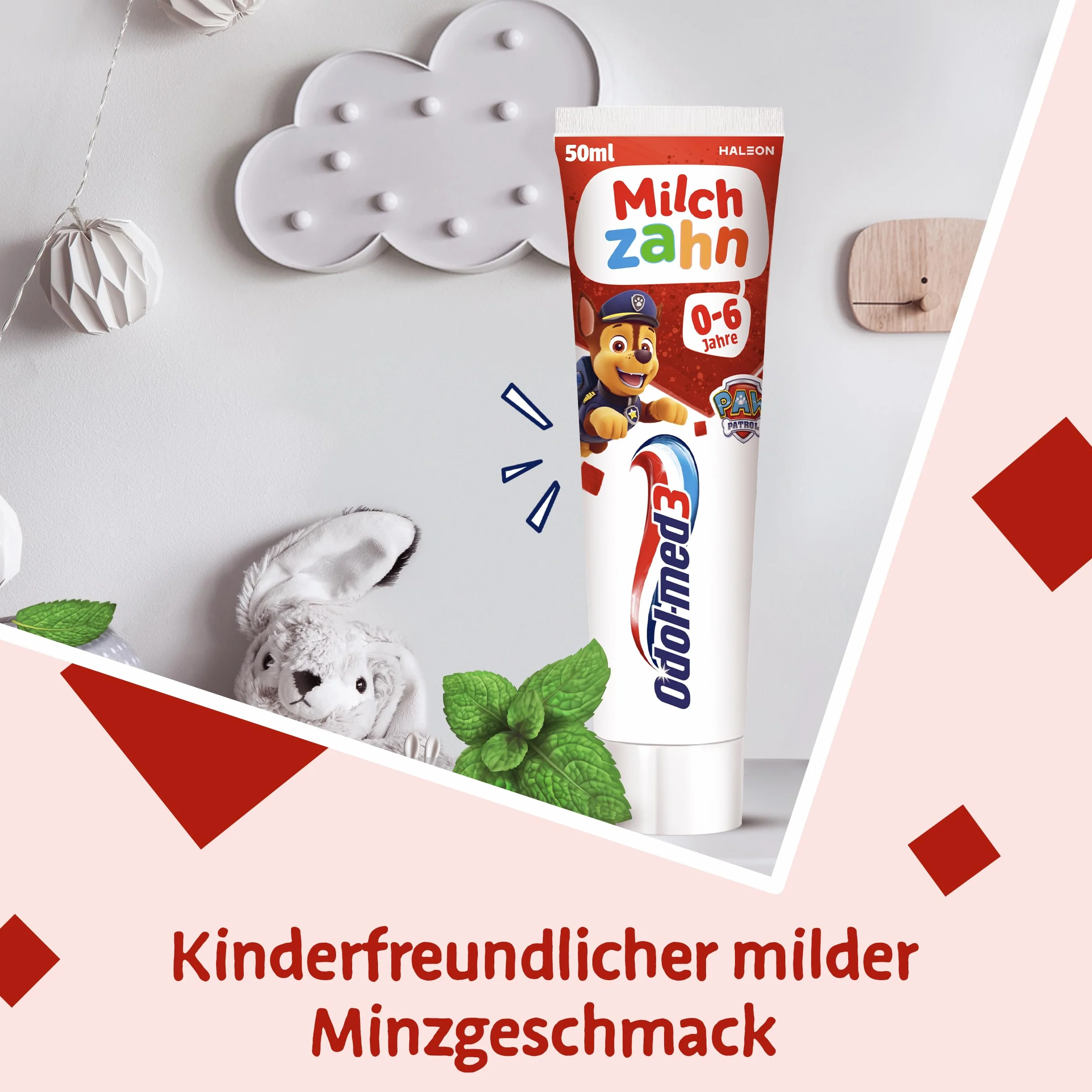 Odol-med3 pasta do zębów mlecznych dla dzieci 0-6 lat 6 x 50 ml