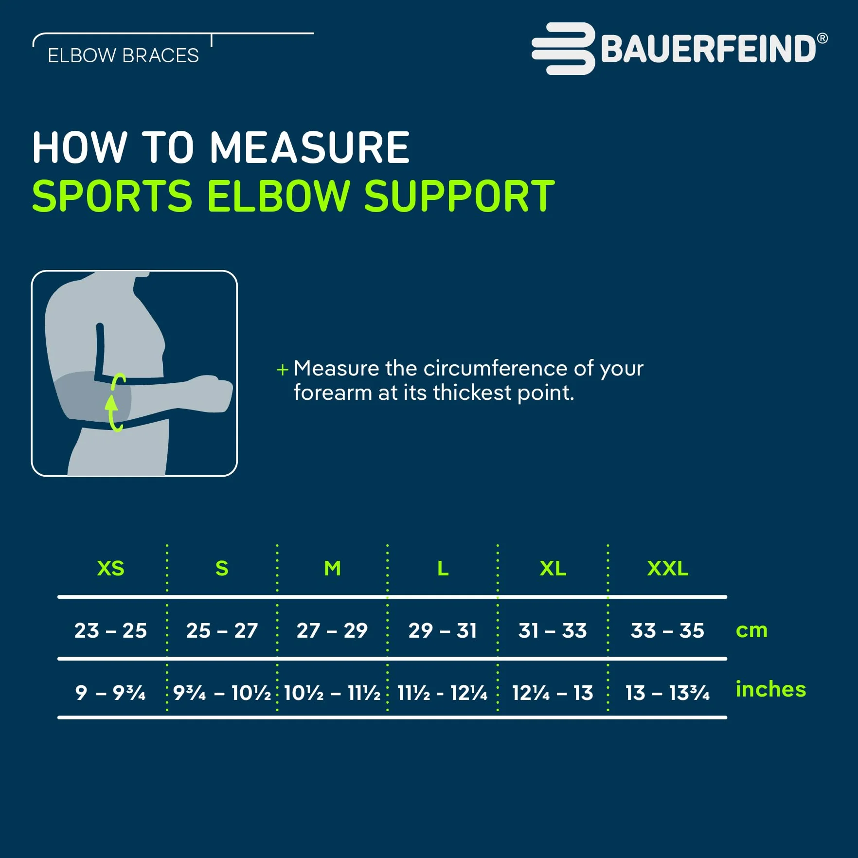 BAUERFEIND Bandaż na łokieć Elbow Support na łokieć tenisisty i golfisty