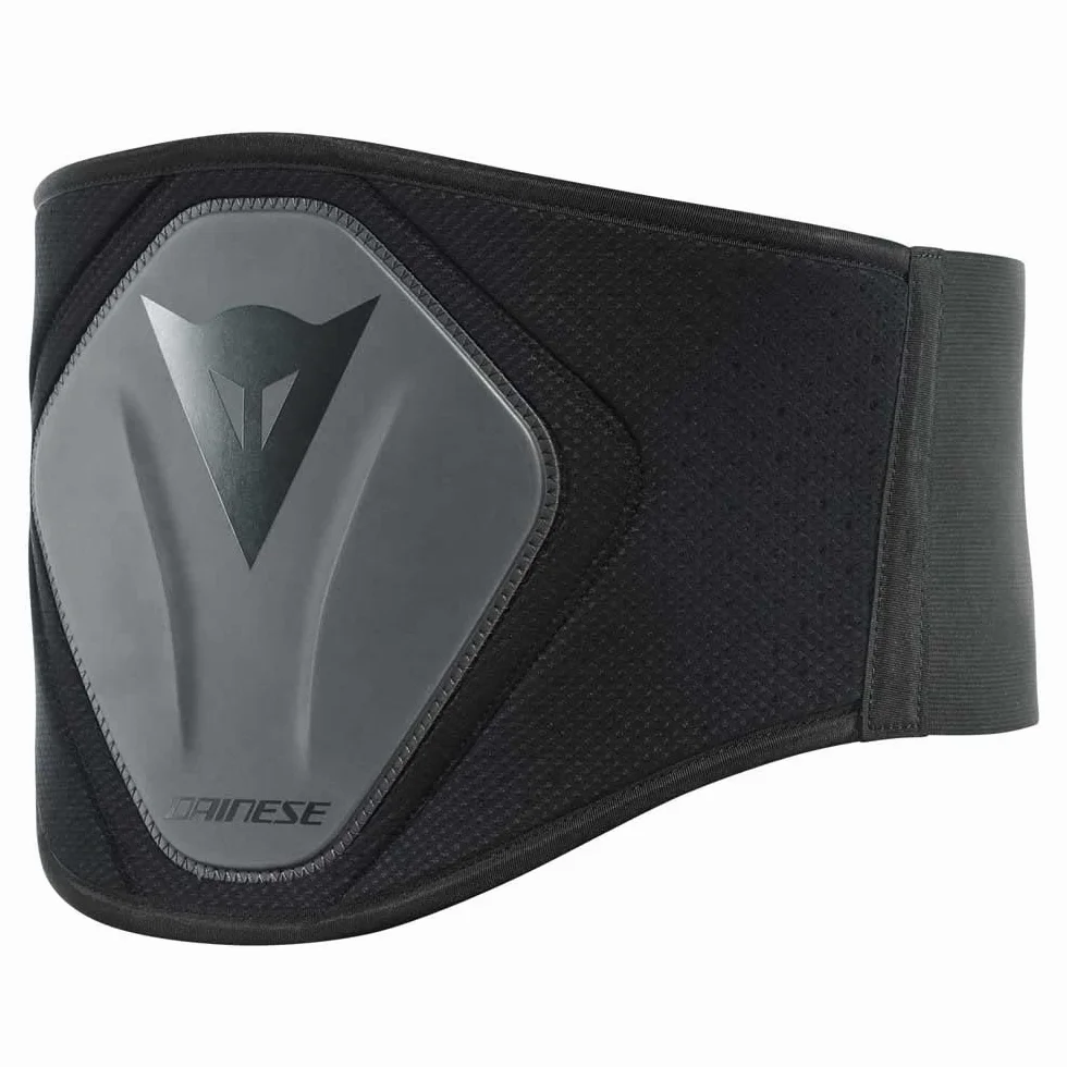 Dainese Wysoki pas lędźwiowy, pas lędźwiowy do motocykla, podparcie dolnej części pleców dla dorosłych, półsztywna wysoka struktura, regulowany pas lędźwiowy, wygodny, czarny