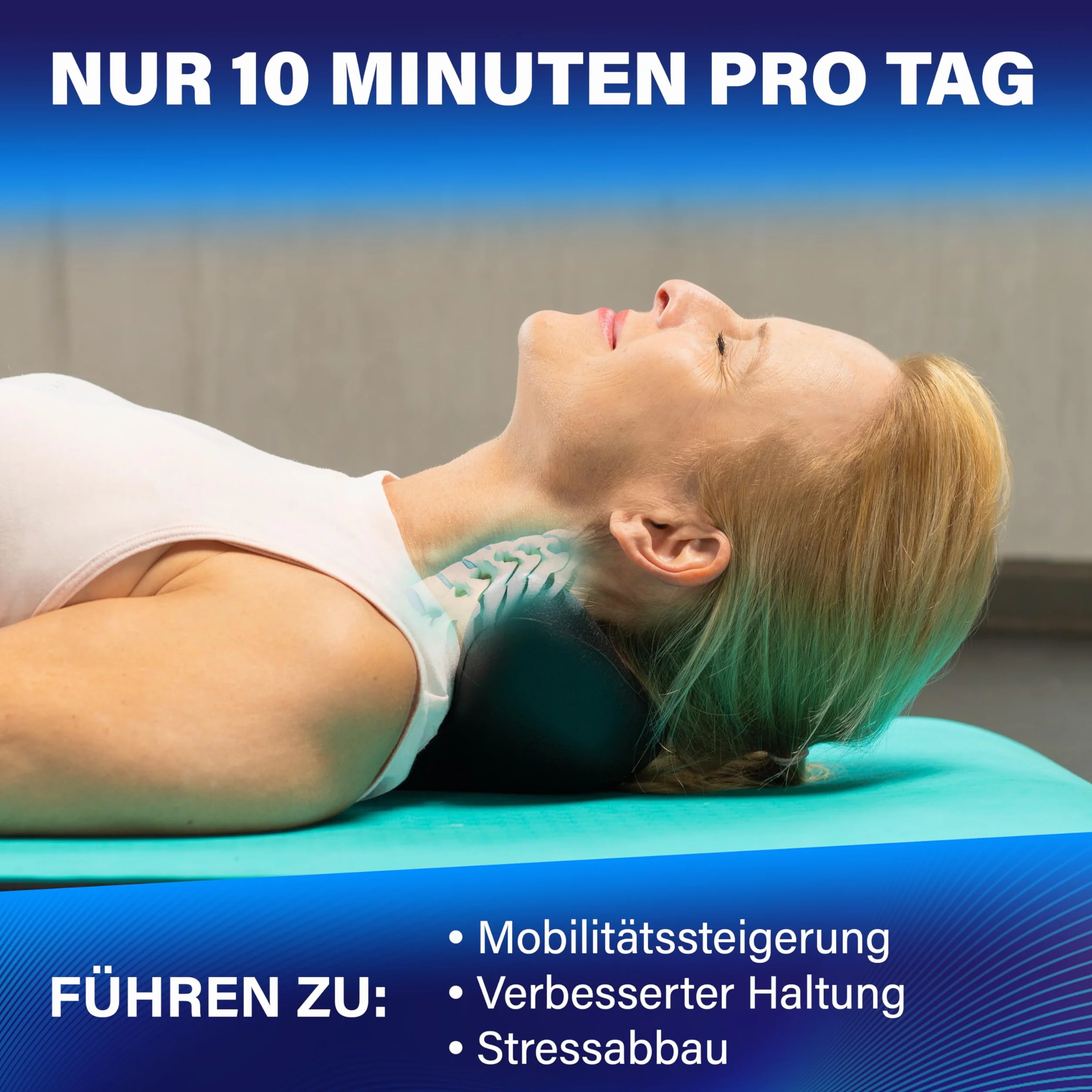 Healthfix® Ortopedyczny napinacz karku, z instrukcją obsługi w języku niemieckim, odciąża kark w przypadku napięcia karku, ochrona karku przed bólem karku (czarny)