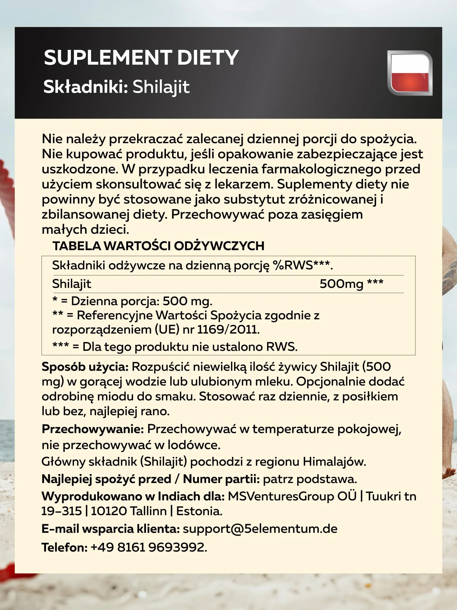 Shilajit Oryginalne Himalajskie Żywice – 85% Kwas Fulwowy – Z 87+ Naturalnymi Minerałami – Czyste Mumijo z Indii – Wegańskie, Bezglutenowe, Zbadane w Laboratorium (Eurofins) – 30 g = Zapas na 60 Dni