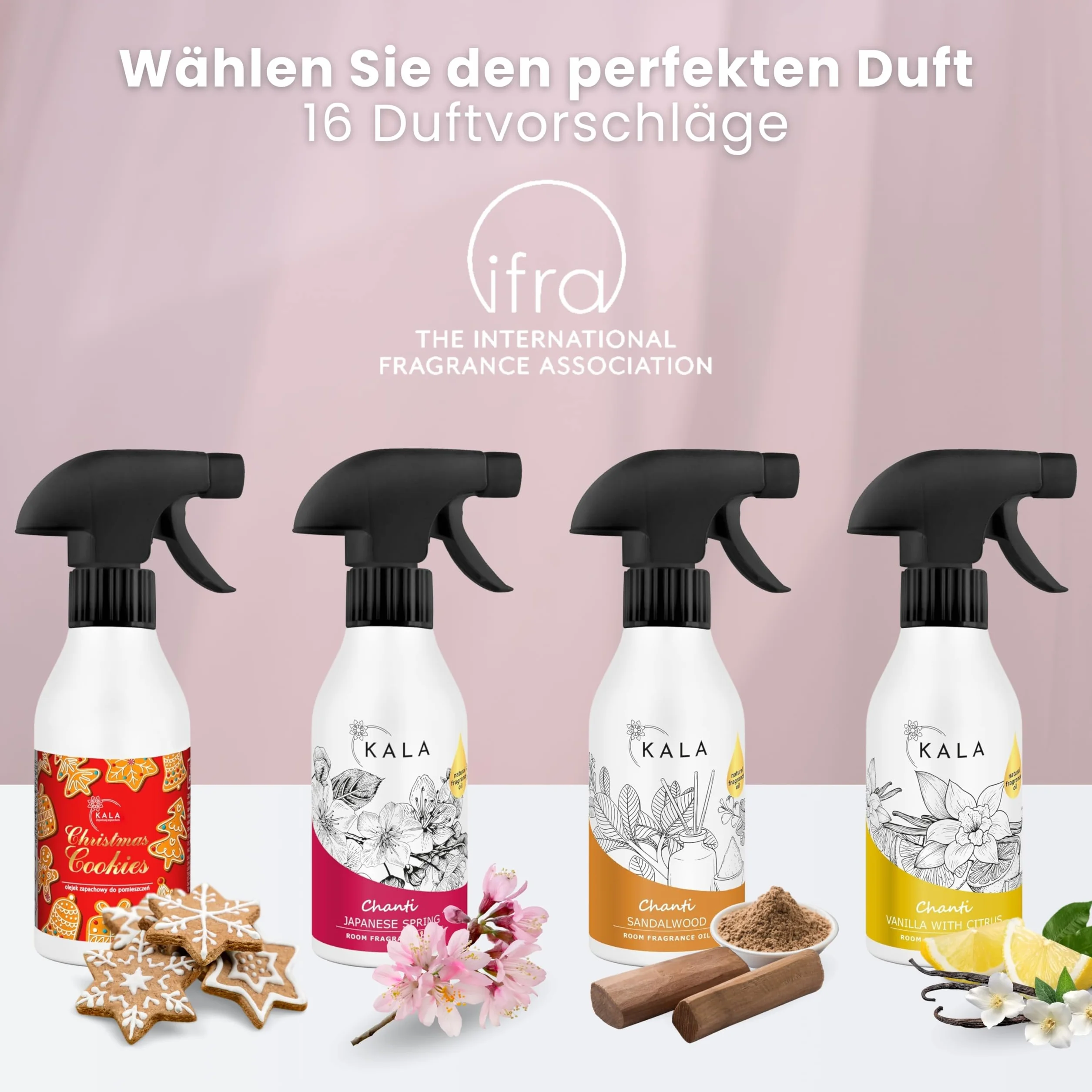 KALA Odświeżacz Powietrza Spray Chanti 100ml Neutralizujący Zapachy do 48h