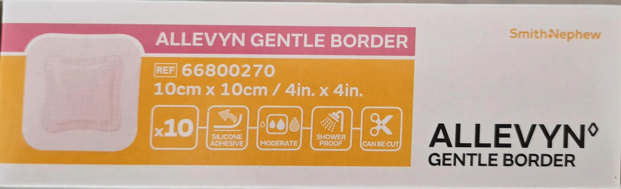 ALLEVYN Gentle Border przylepna pianka 10 x 10 x 10 cm