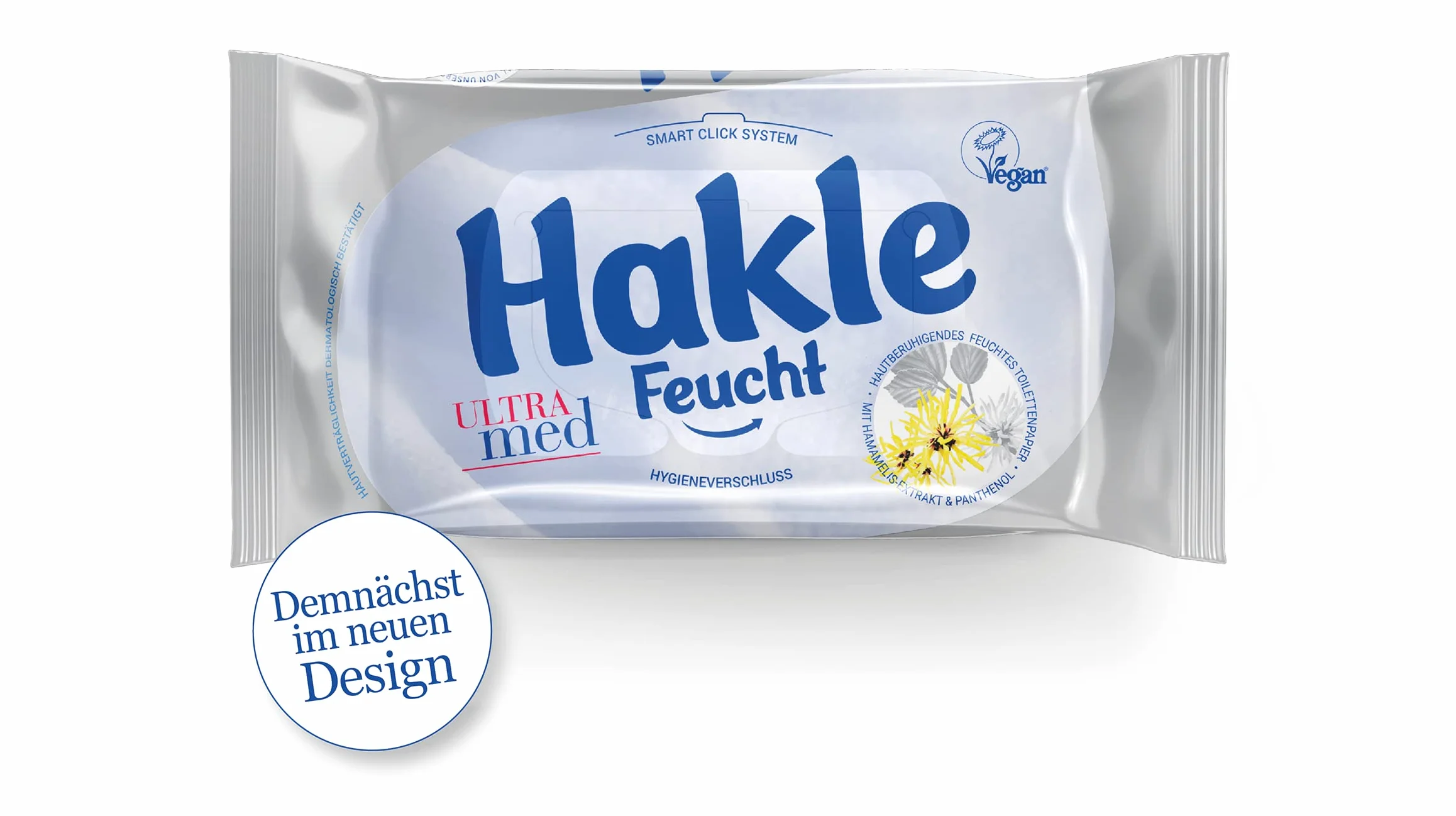 Hakle Wilgotny Papier Toaletowy Ultra Med 12 Sztuk 12 x 42 Arkuszy Pielęgnujący Szybko Rozpuszczalny w Wodzie