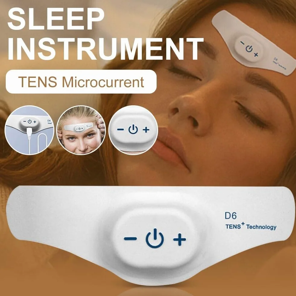 Dreamate TENS+ masażer do spania łagodzący bóle głowy, elektryczny masażer do głowy, mikroprąd urządzenie wspomagające sen Bezsenność Instrument do spania Ulga w ciśnieniu