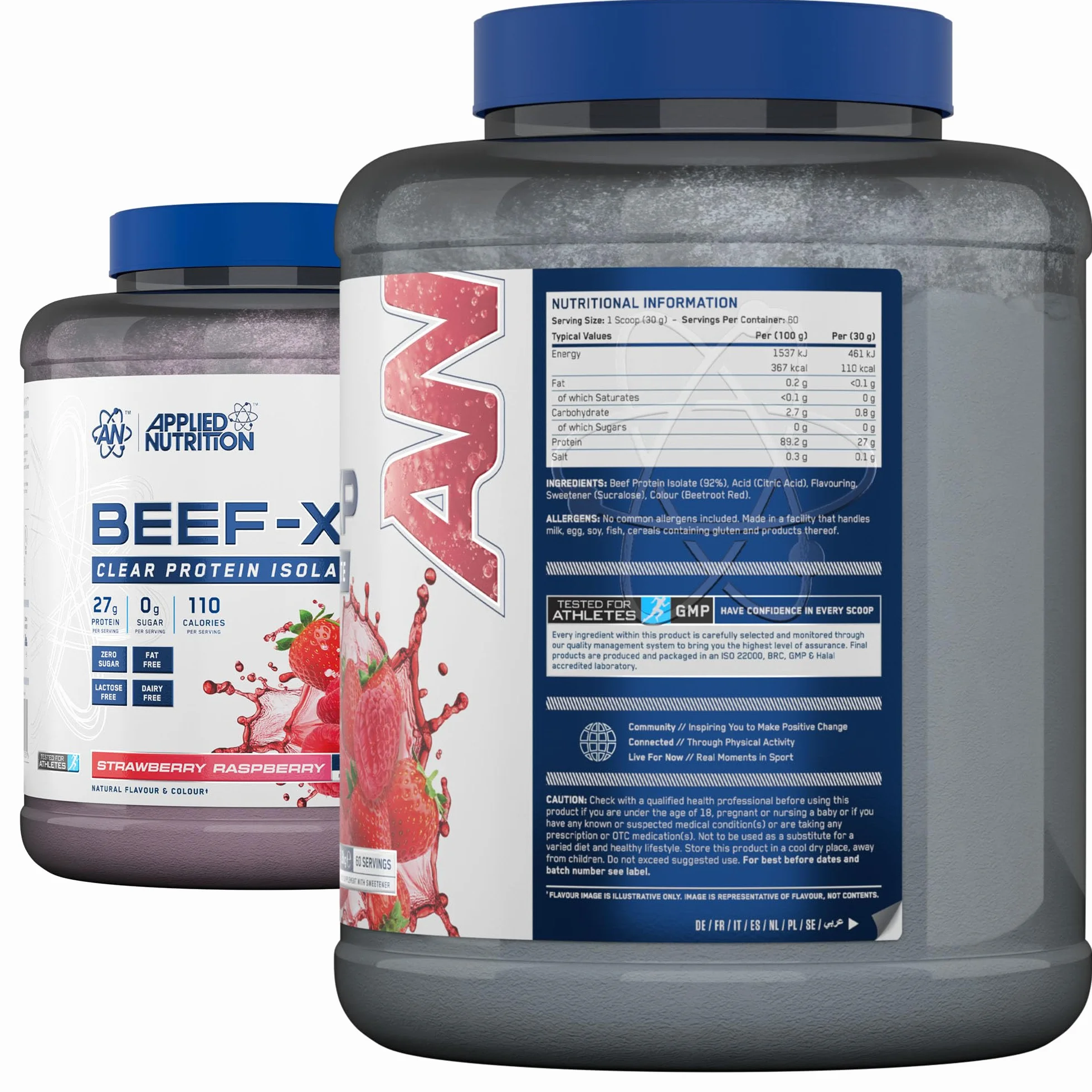 Applied Nutrition Beef-Xp Strawberry & Raspberry 1.8Kg