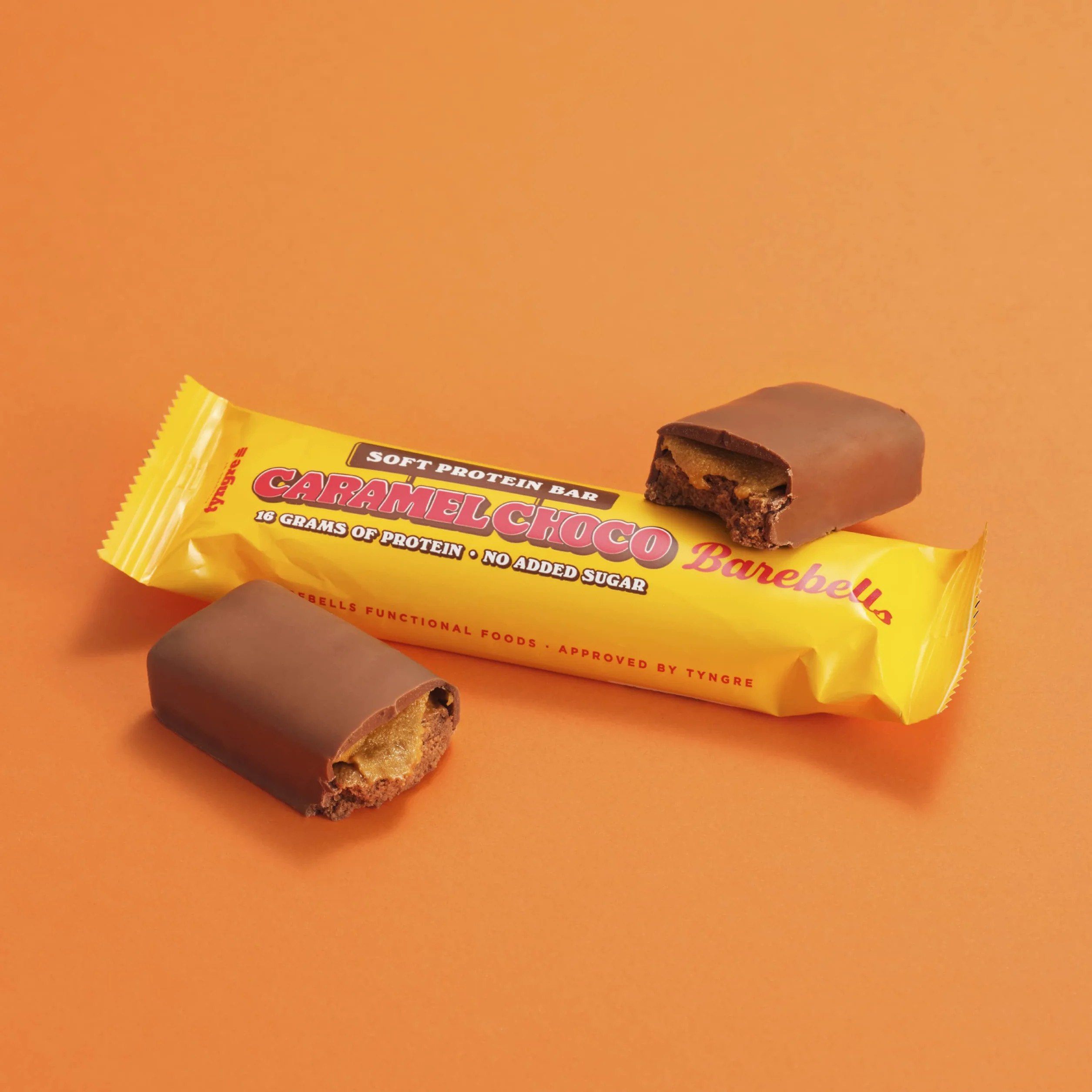 Barebells Soft Protein Bar batonik proteinowy niskiej zawartości cukru karmelowy Choc 12 x 55 g