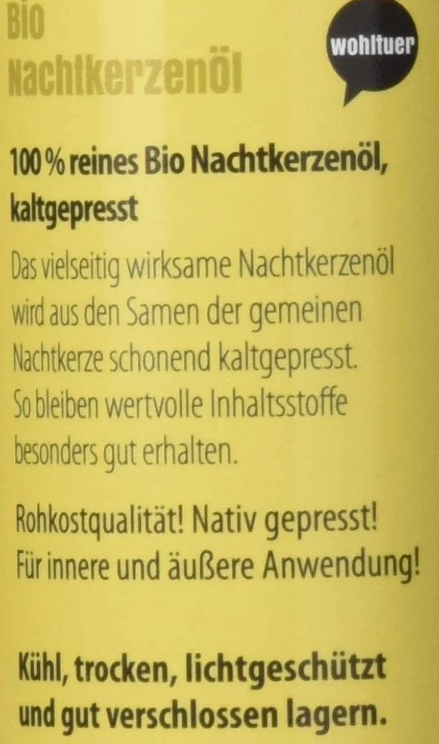 Wohltuer Bio olejek z wiesiołka 2 x 250 ml – natywnie tłoczony, czysty naturalny