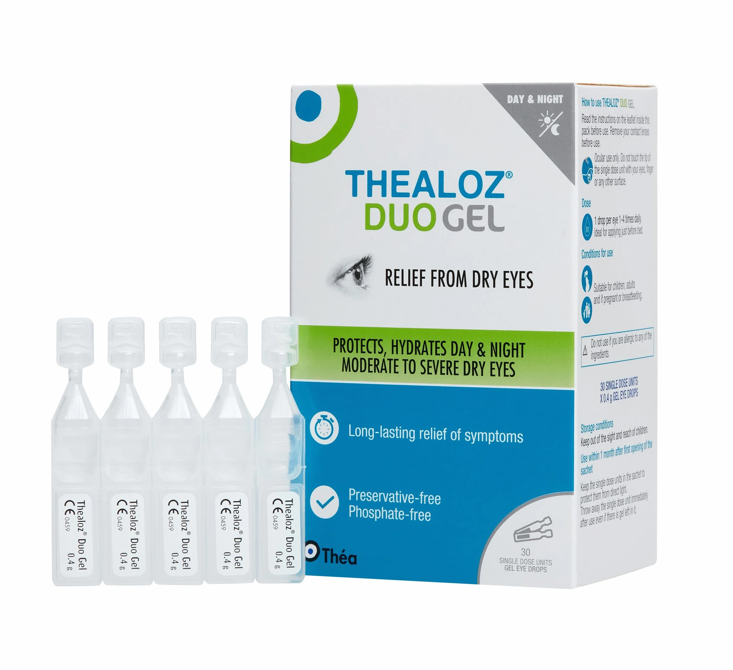 Thea loz Duo Gel - Trehaloza 3% & Hialuronian Sodu 0,15% (0,4 g x 30 butelek)