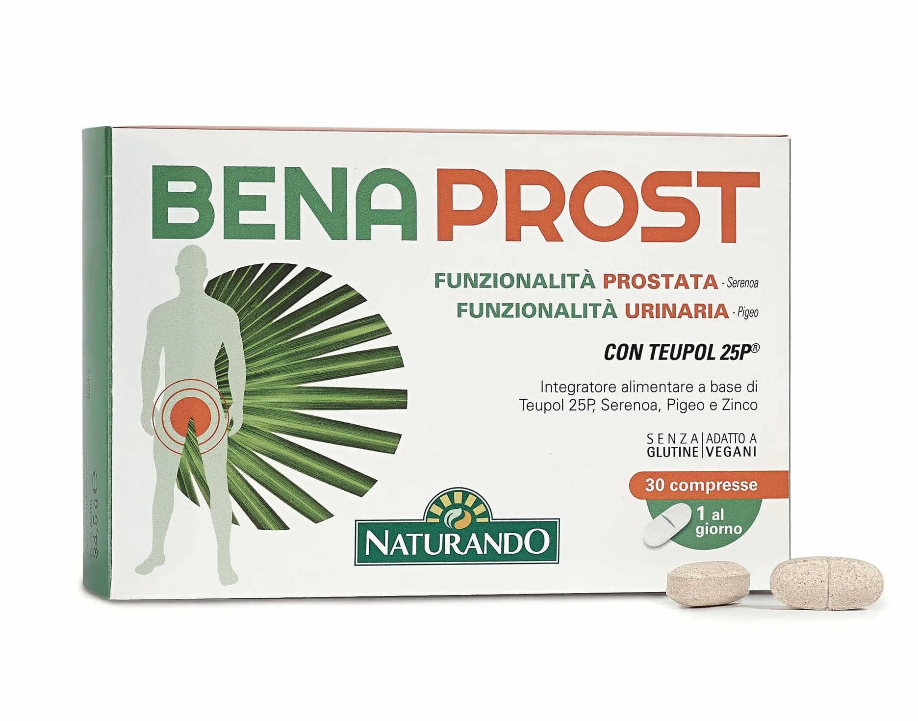 NATURANDO BENAPROST 30 comprimés, tworzywo sztuczne, biały