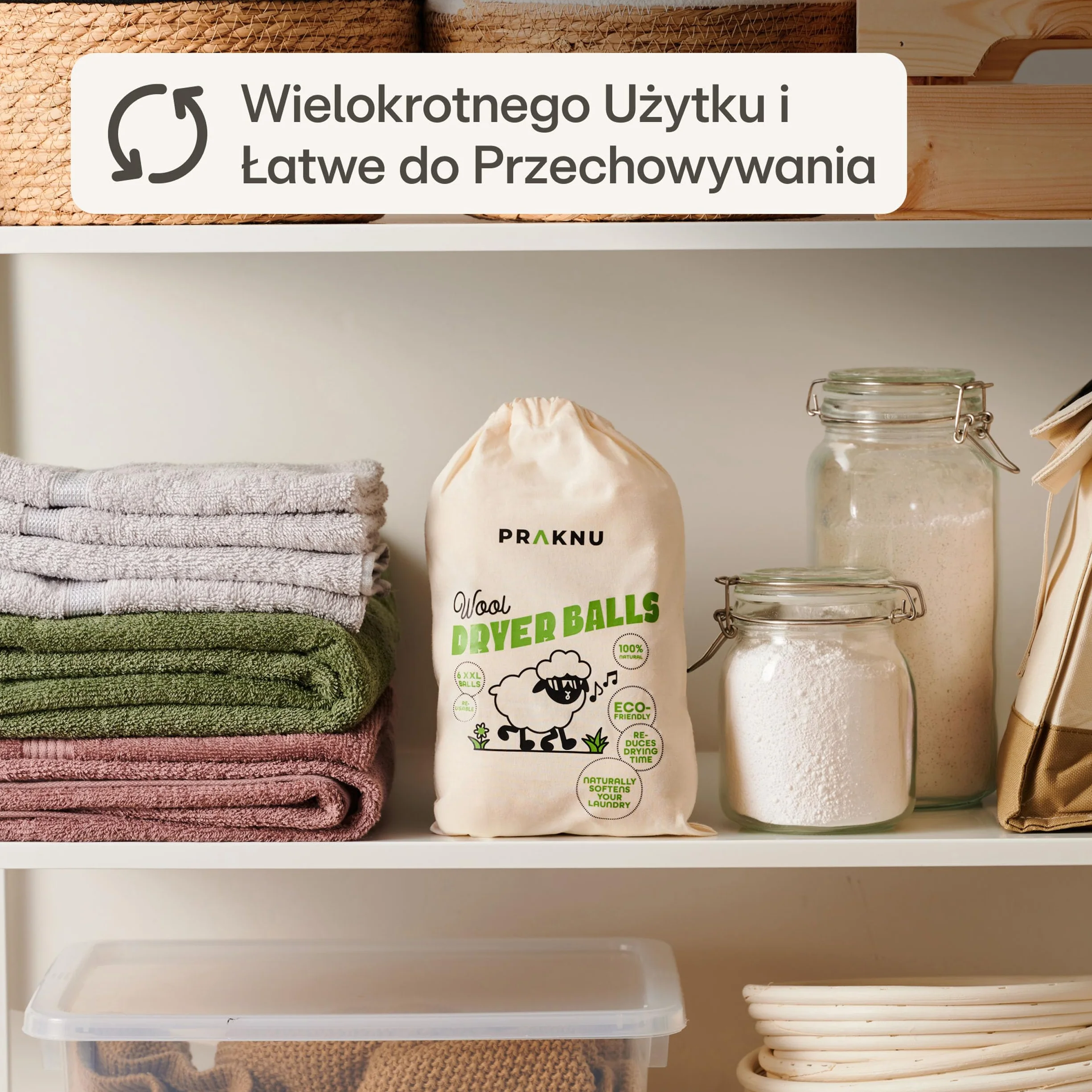 Kulki do Suszarki Bębnowej z Wełny Owczej - Organiczne Kulki do Suszenia