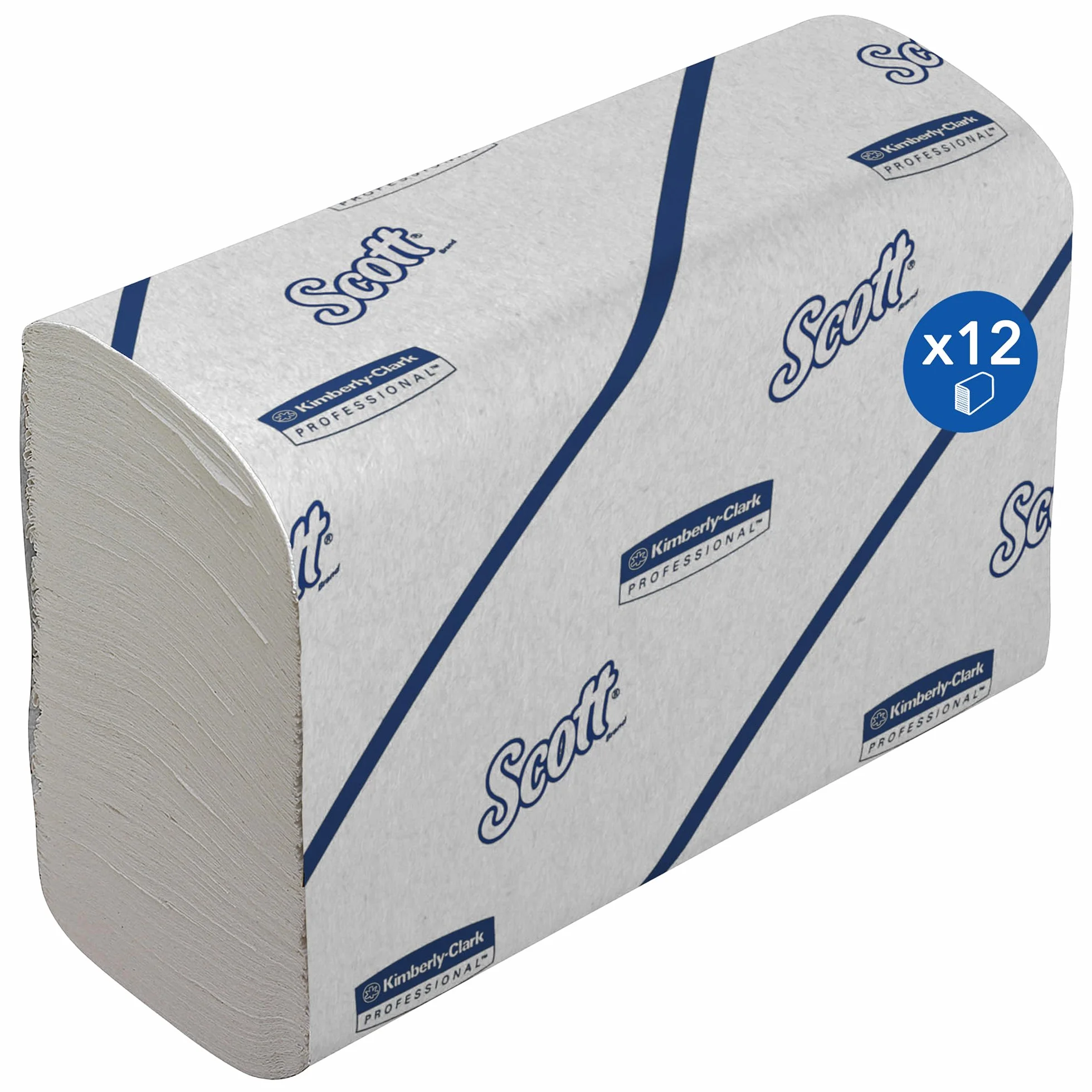 Scott Essential Ręczniki Papierowe Składane Wąskie 12 Pakietów x 220 (2640 Sztuk)