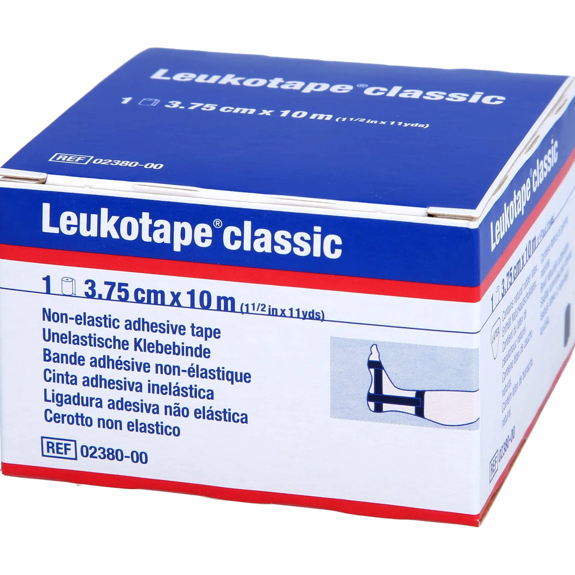 Leukotape classic 3,75 cm x 10 m czarna taśma zaciskowa, 1 szt. opakowanie