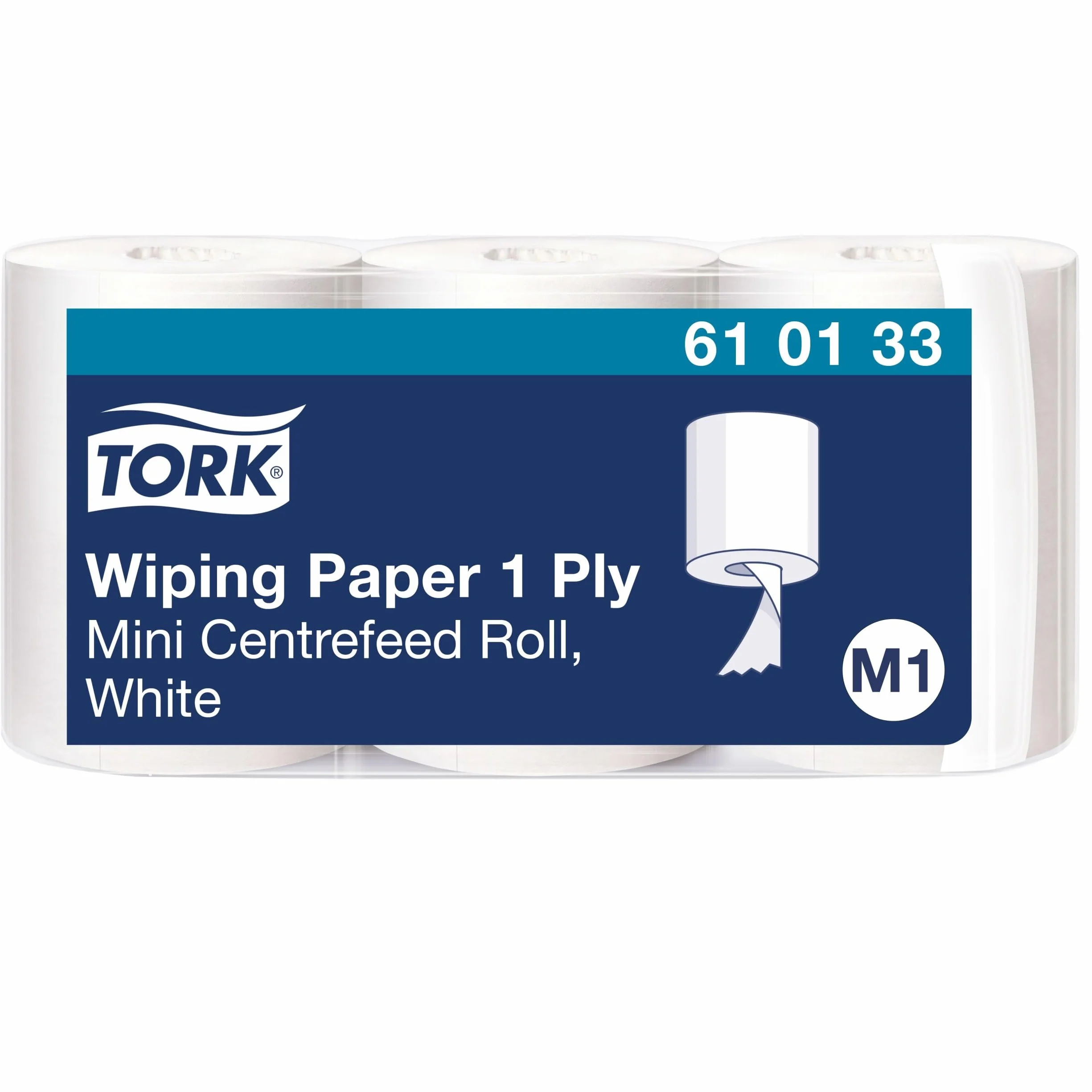Tork wielofunkcyjne chusteczki papierowe M1 mini system dozownika 1-warstwowy biały 3 x 120 m
