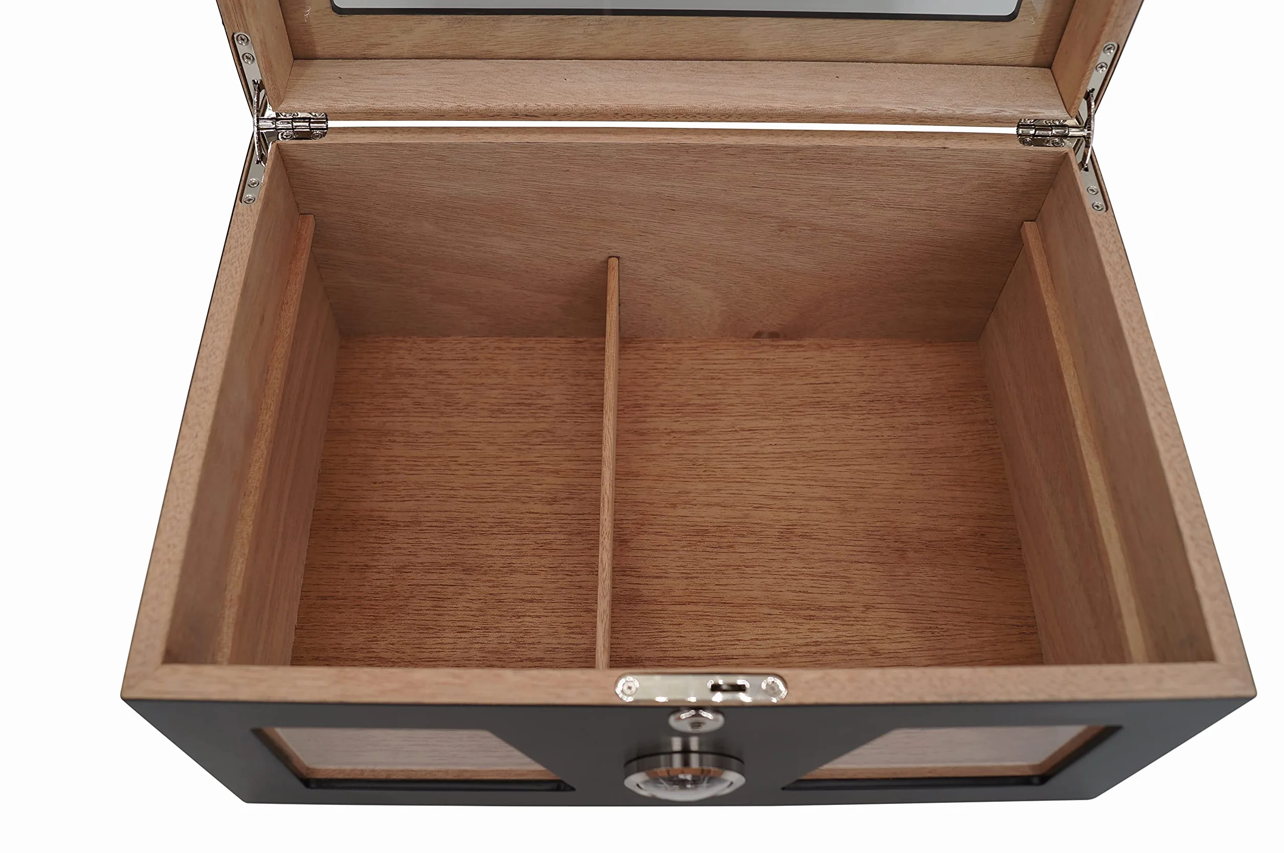 GERMANUS Humidor skrzynia z okienkiem, czarna