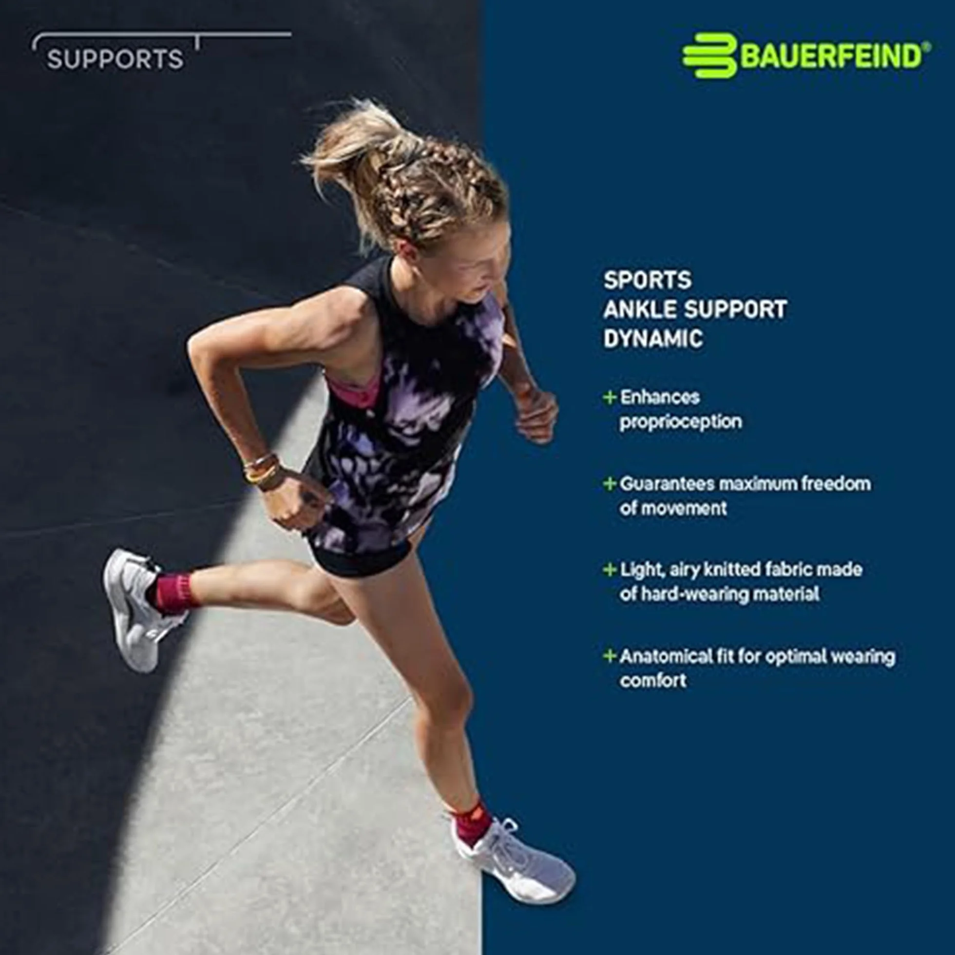 BAUERFEIND Bandaż na kostkę "Ankle Support Dynamic", uniseks