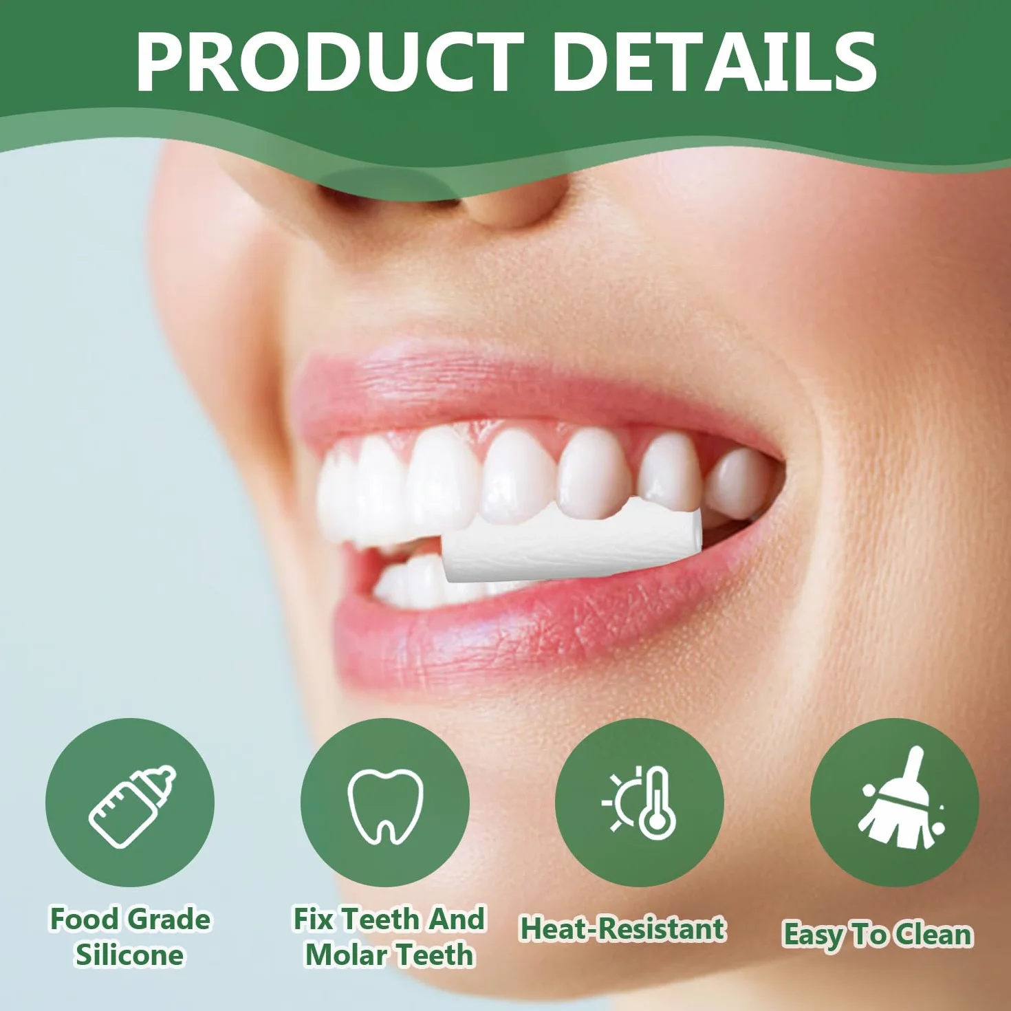 Aligners Chewies, 20 sztuk, wielokrotnego użytku, do foteli, nadaje się do prania, do Aligner Chompers, szelki do gryzienia dla Aligner Chompers, pomoc do żucia (białe)