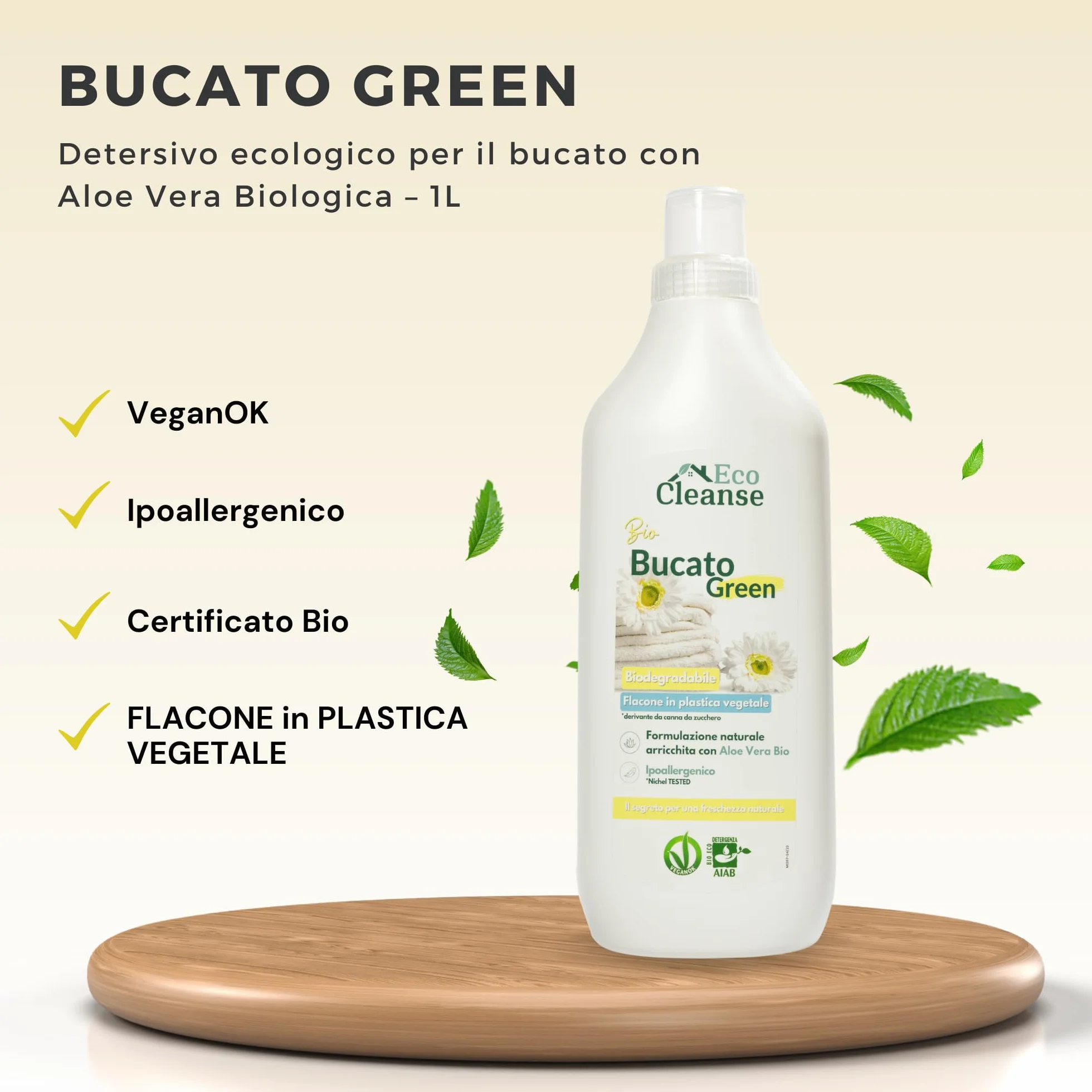 Ekologiczny środek piorący z aloesem Bio – 1 l