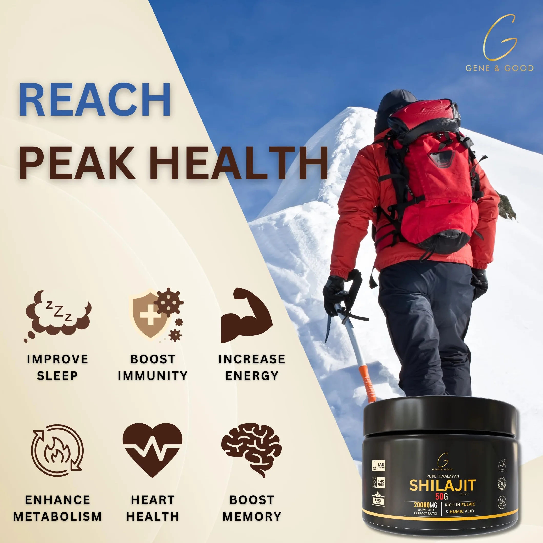 Żywica Gene & Good Shilajit 600 mg
