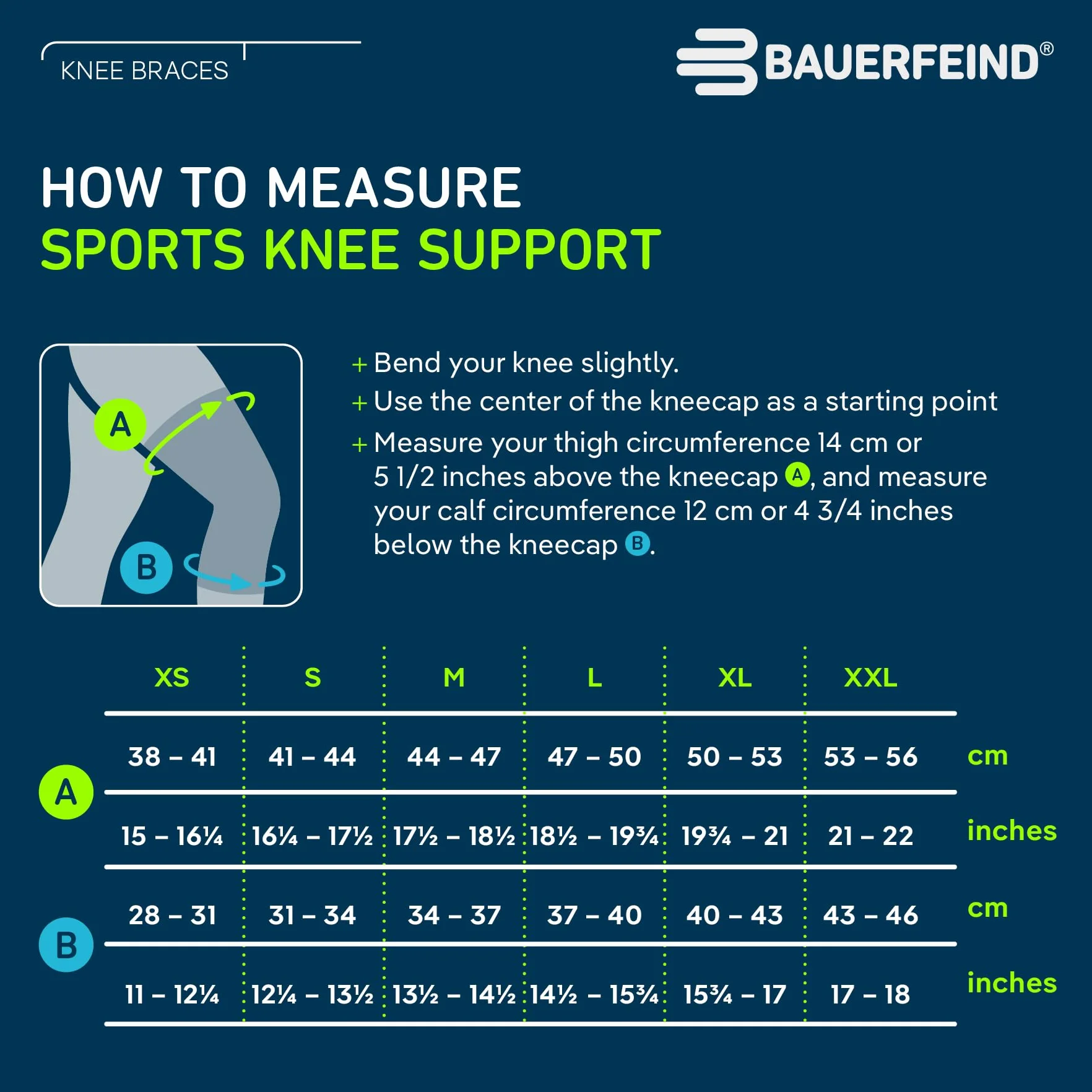 Bauerfeind Stabilizator na kolano Knee Support, na prawe i lewe kolano
