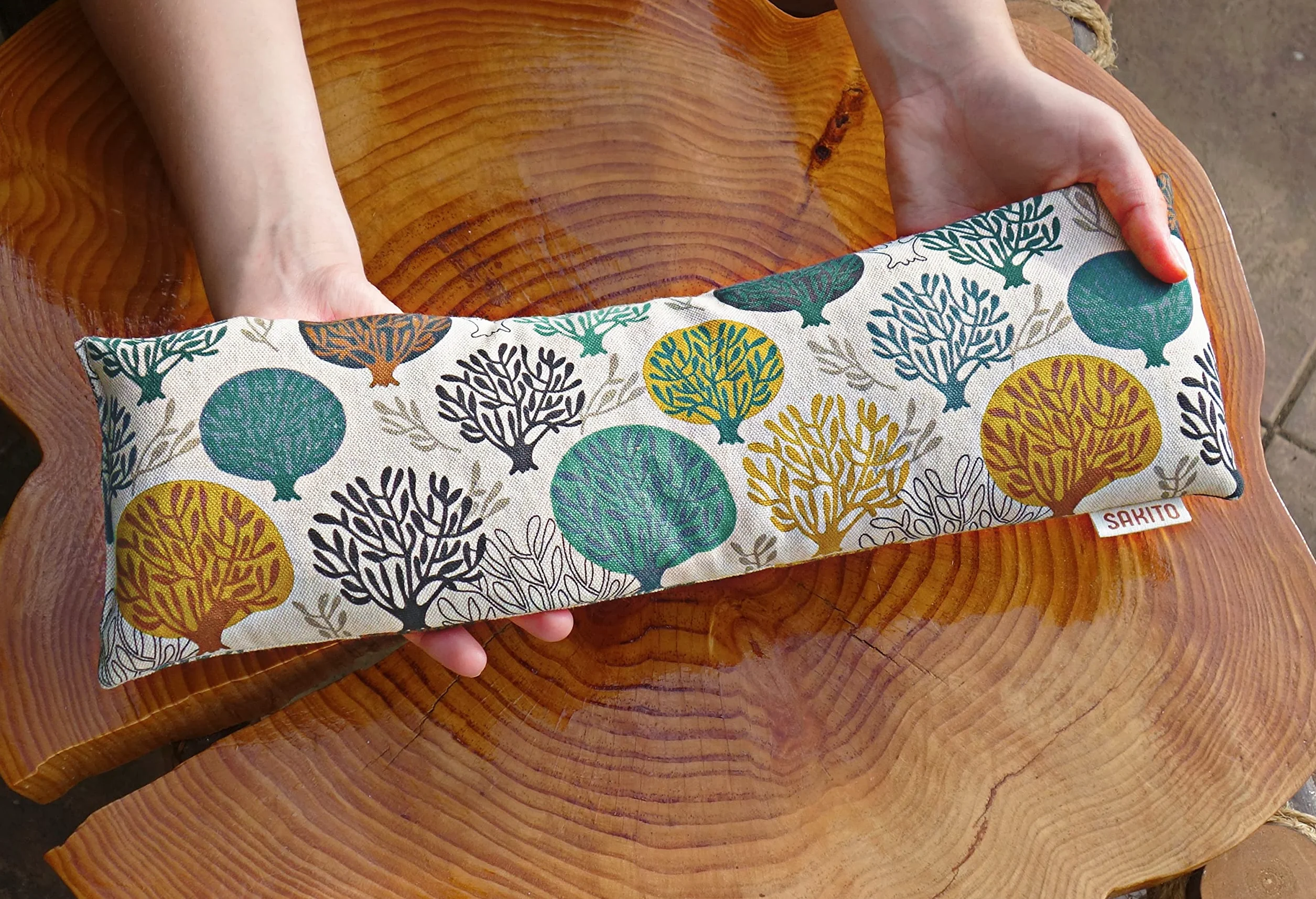 2 (szt.) poduszki z ziarnami do kuchenki mikrofalowej (42 x 12 cm) – poduszka rozgrzewająca do kuchenki mikrofalowej – poduszka z ziarnami – duża poduszka rozgrzewająca – nadaje się do kuchenki