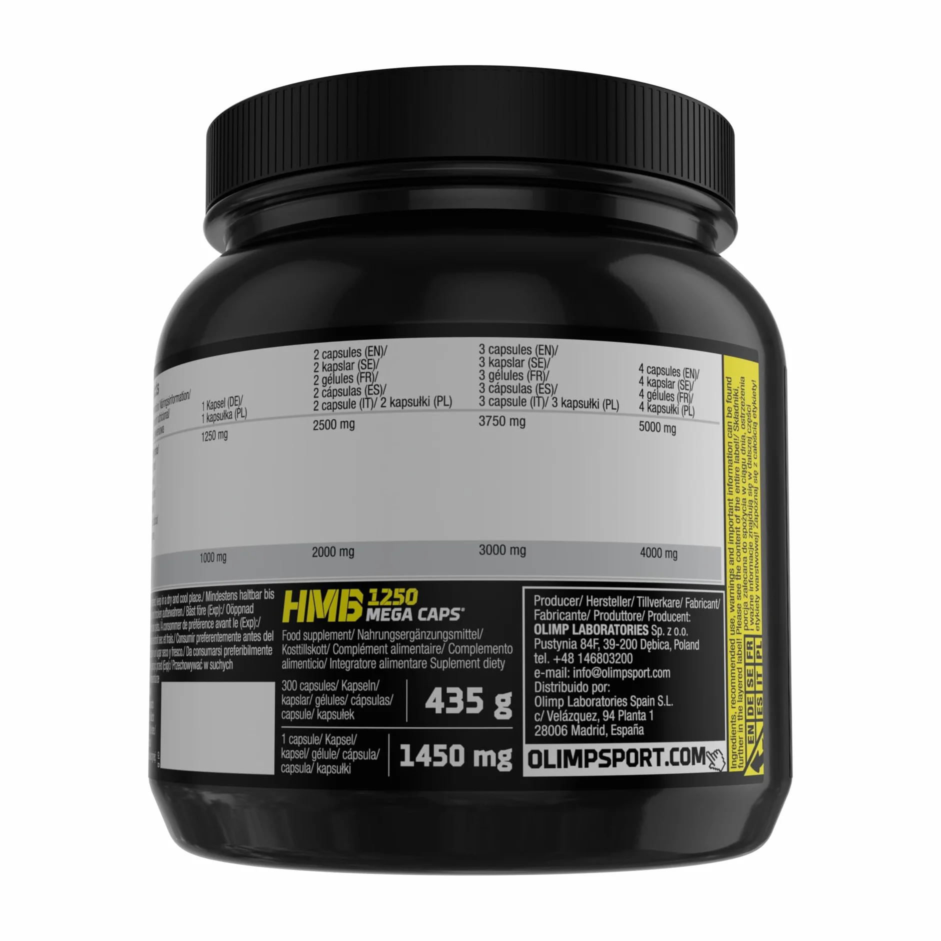 Olimp HMB 1250 Mega Caps 300 Kapsułek