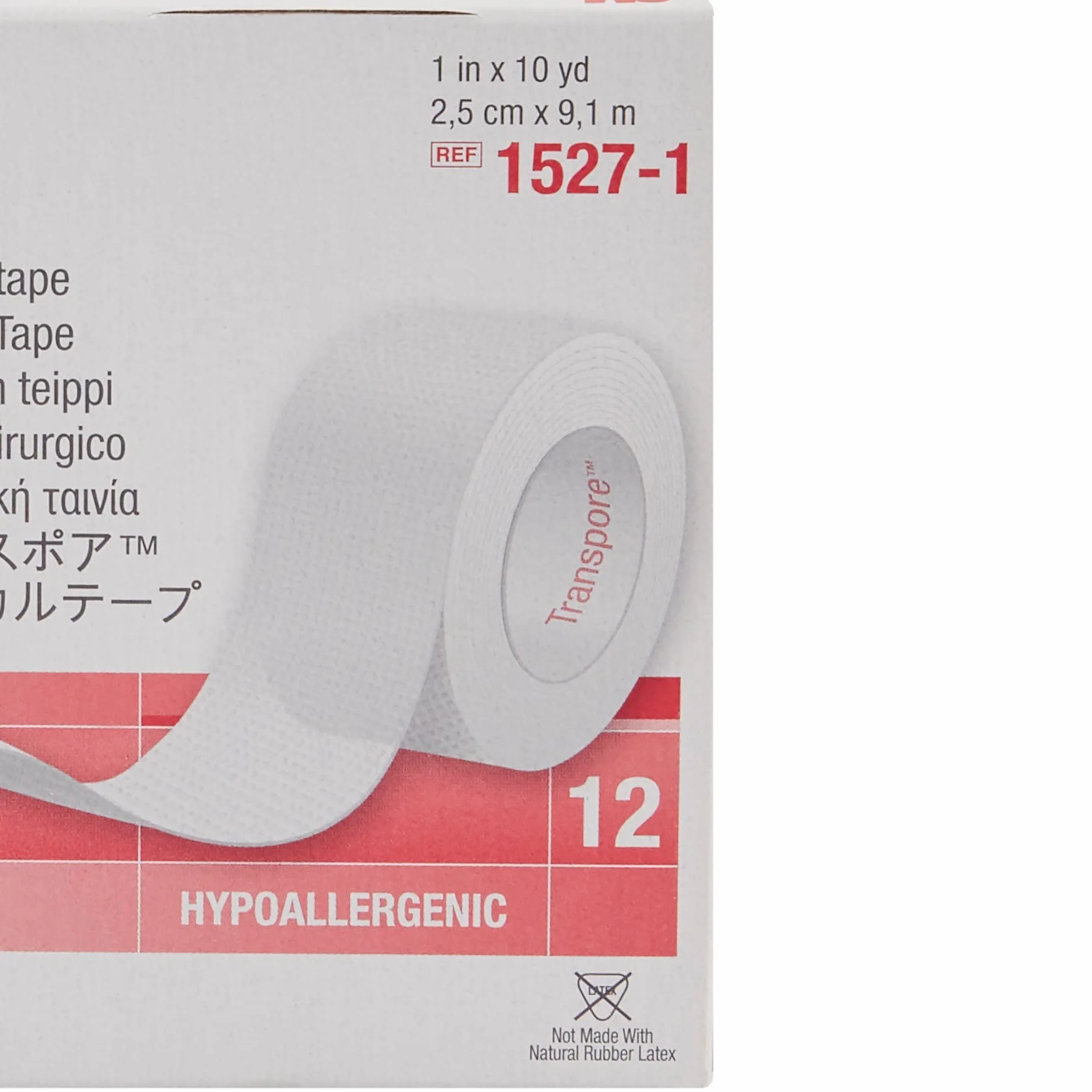 3M Transpore Tape 2,5 cm x 10 jd pudełko: 12