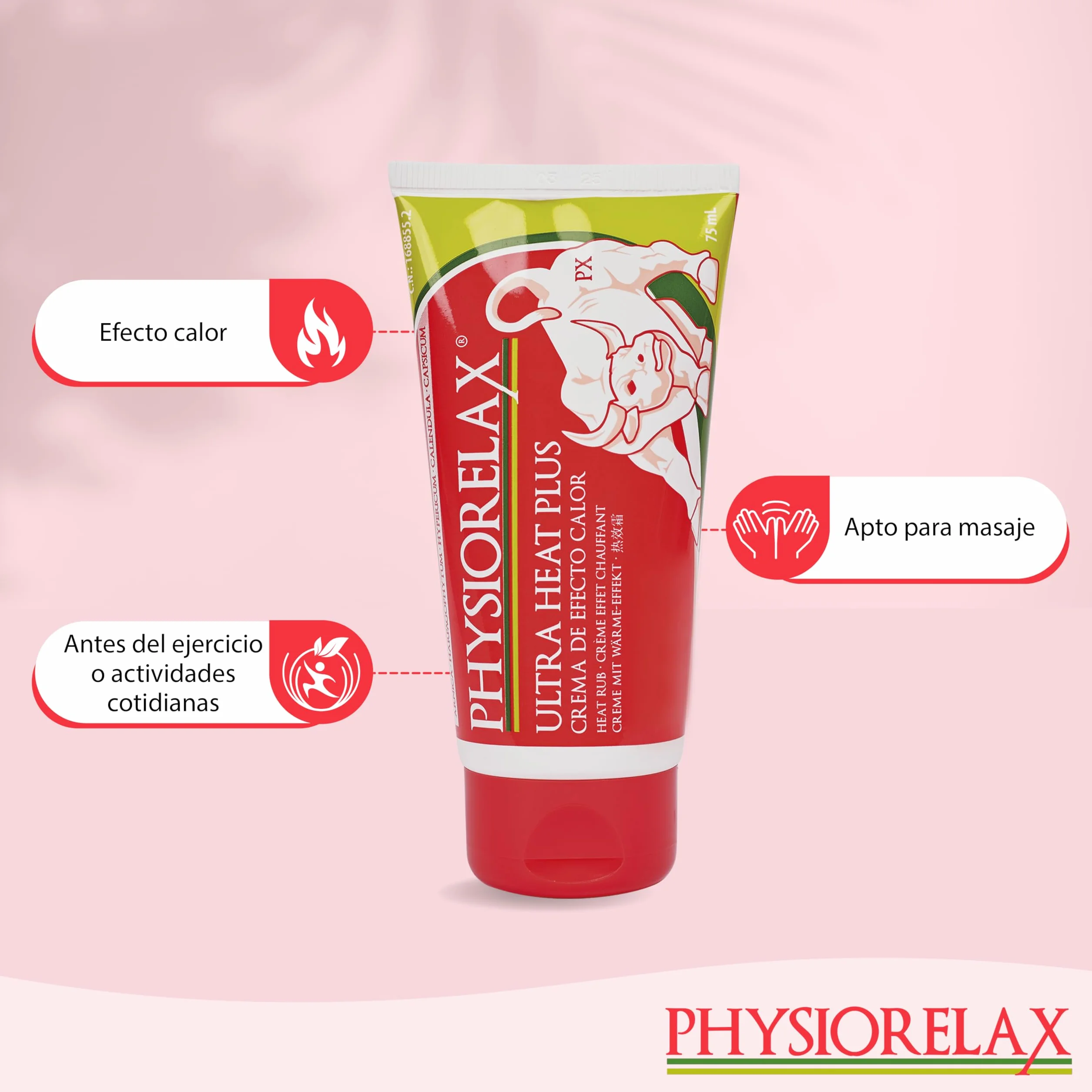 Physiorelax Ultra Heat krem rozgrzewający do mięśni i więzadeł – 75 ml