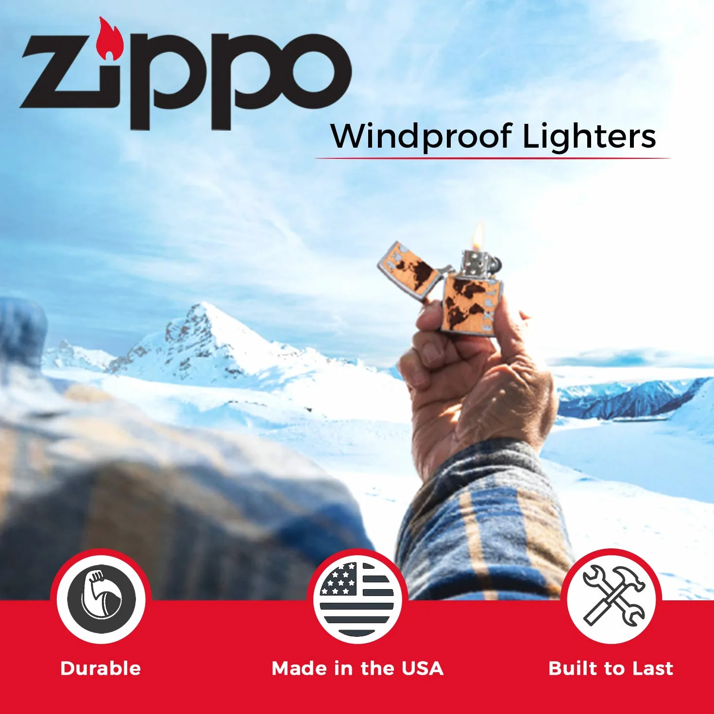 Zippo Zapalniczka Sztormowa Viking Thor Szczotkowany Chrom Wiatroszczelny Pudełko Prezentowe USA