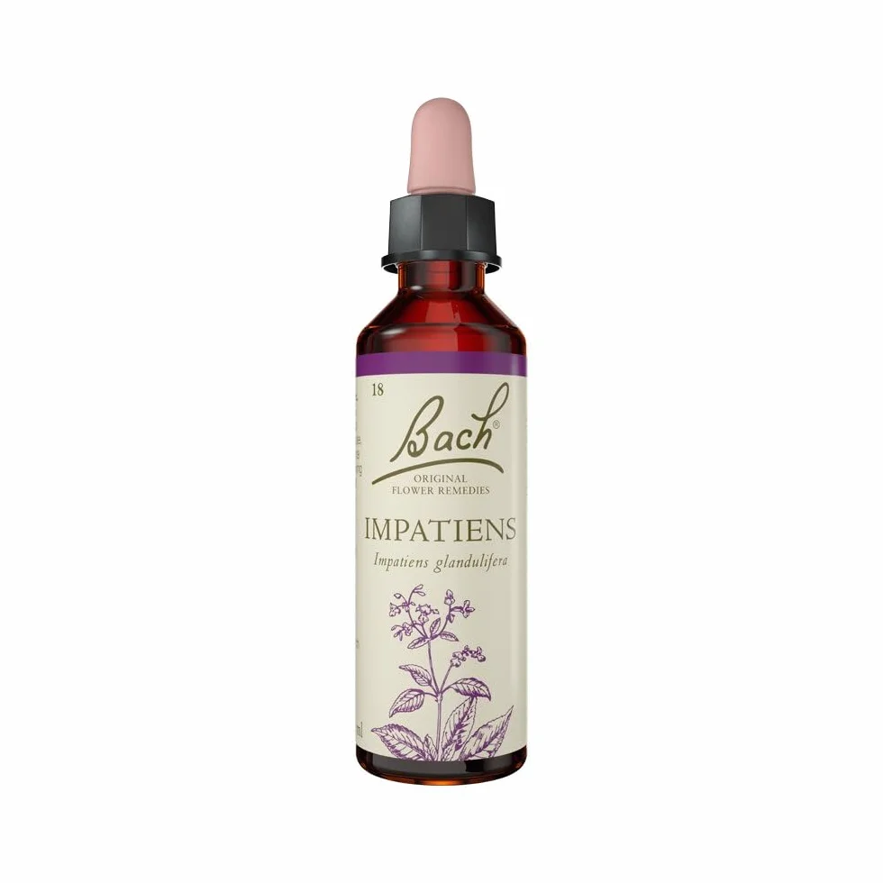 Bach Oryginalny środek na kwiaty Impatiens Flower Remedy, wegańska formuła 20 ml
