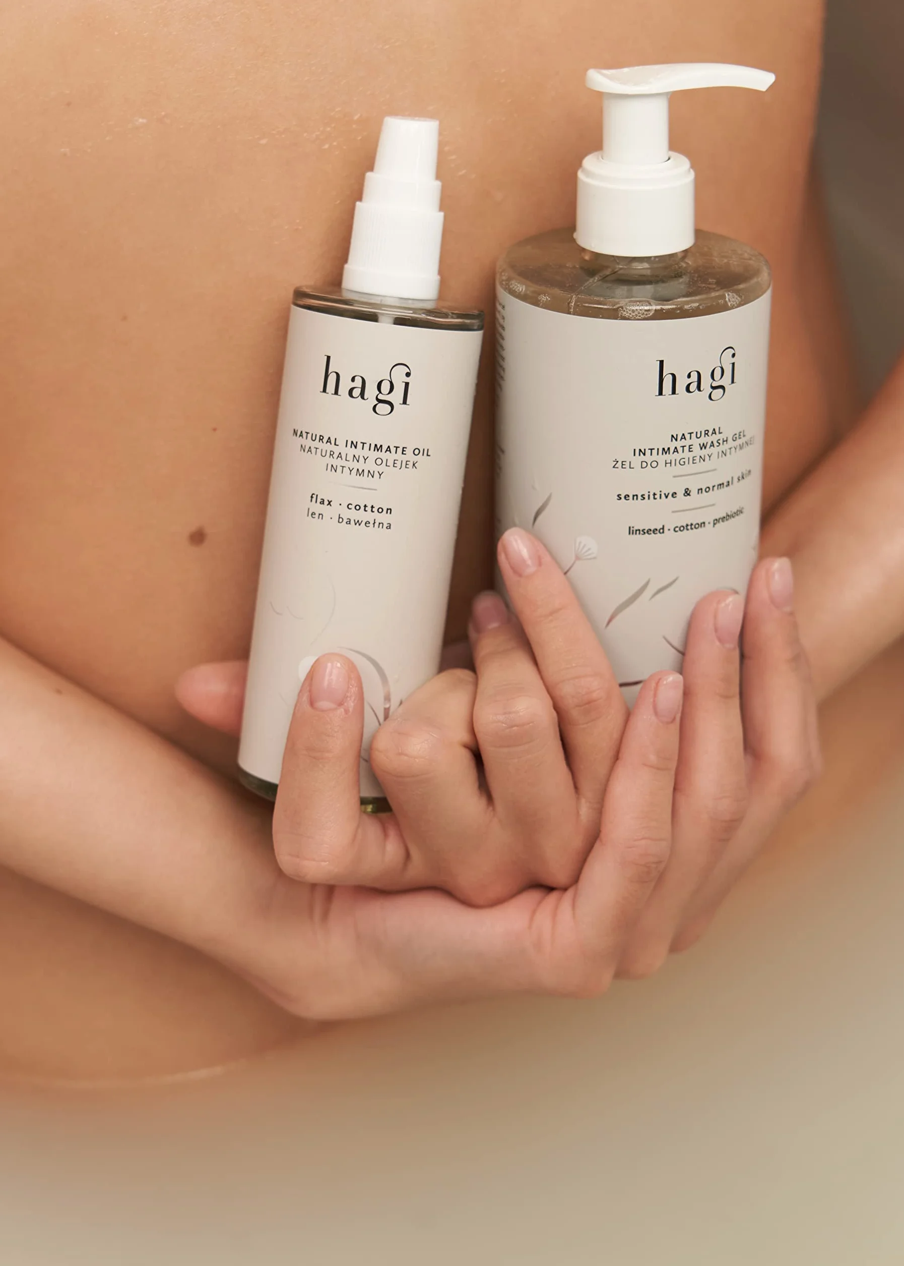 Hagi Naturalny Olejek Intymny 100 ml | Pielęgnacja intymna, po goleniu i depilacji | Nawilża skórę | Wegański