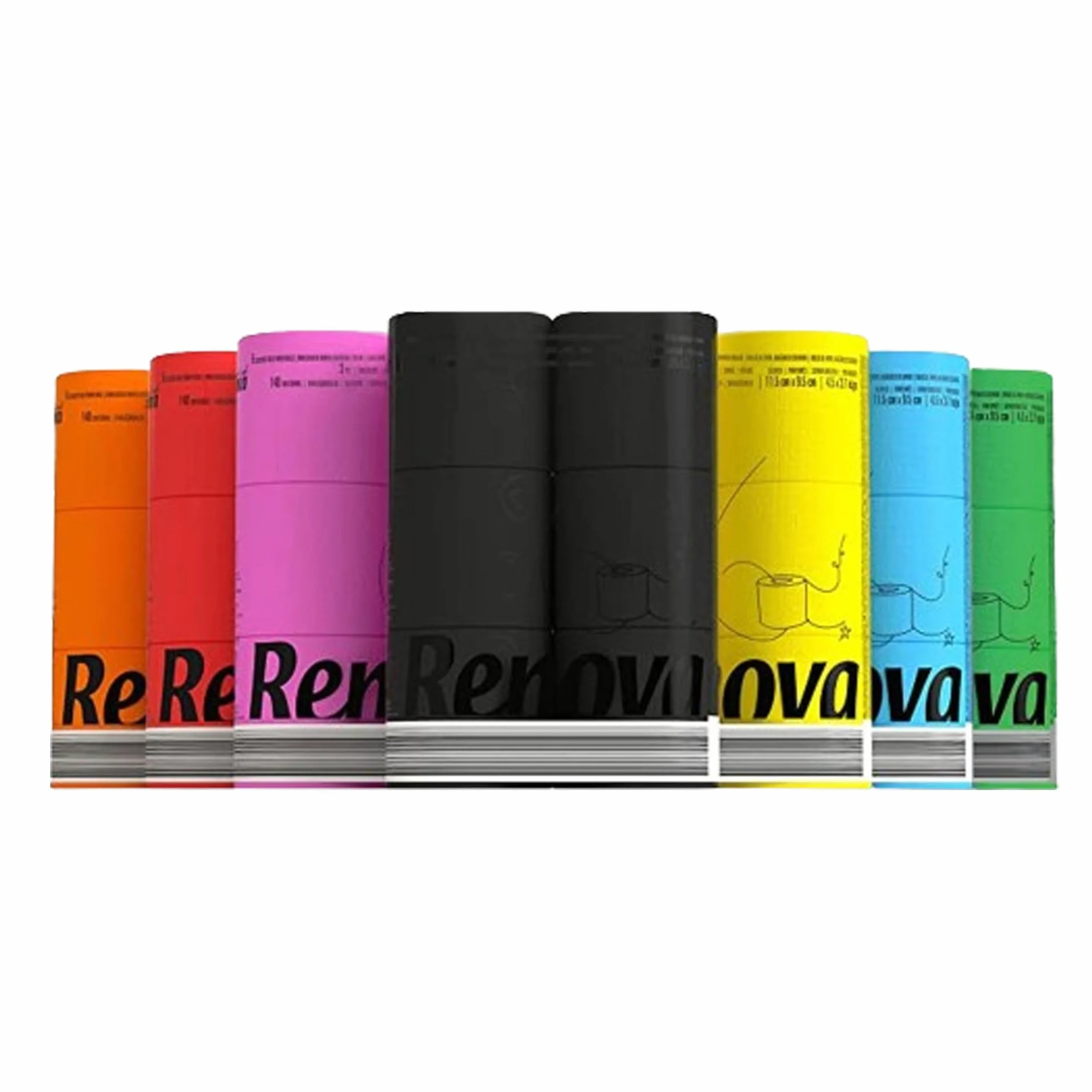 Renova H&PC-53742 3-warstwowa czarna chusteczka toaletowa 6 sztuk