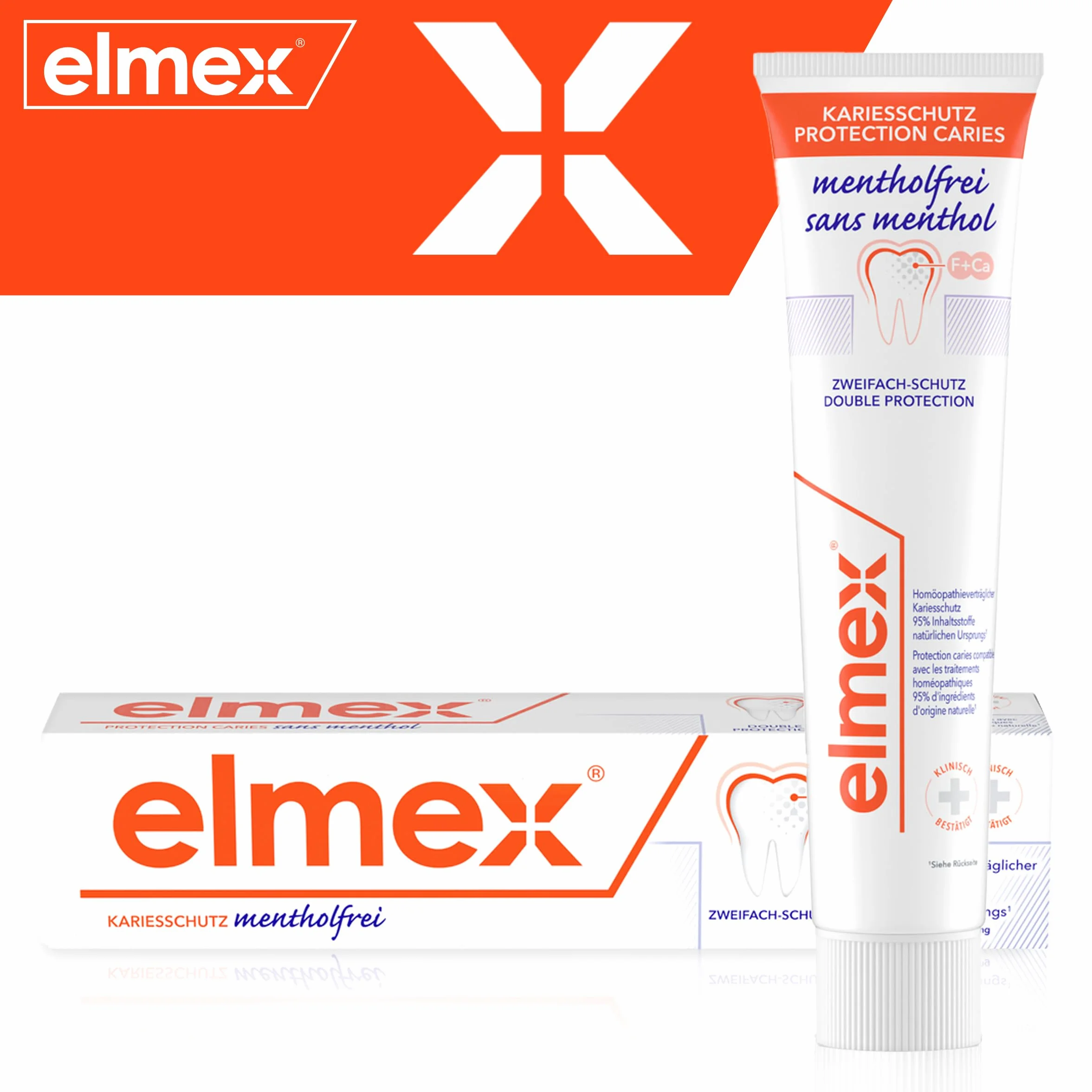 Elmex Bezmentolowa Pasta do Zębów 75 ml