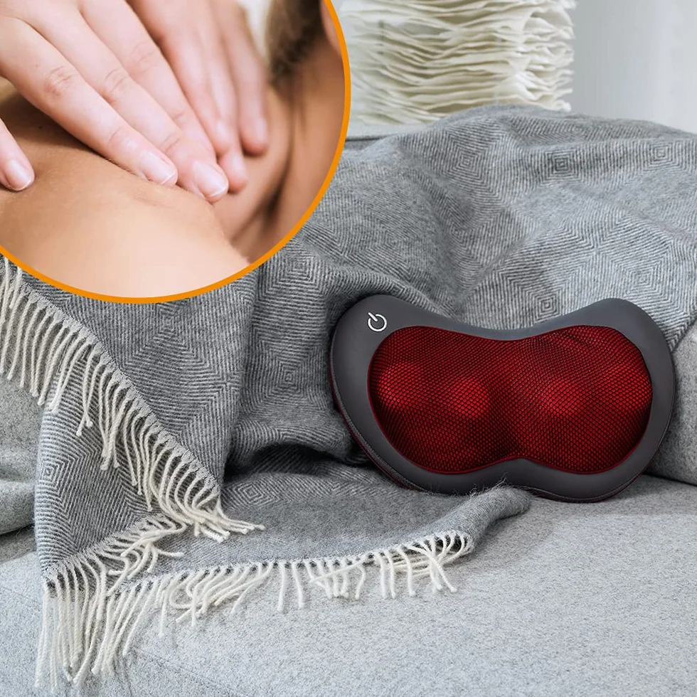 Beurer MG 149 urządzenie do masażu, elektroniczna poduszka do masażu szyi i szyi z 4 głowicami do masażu Shiatsu i funkcją ogrzewania, do biura i domu