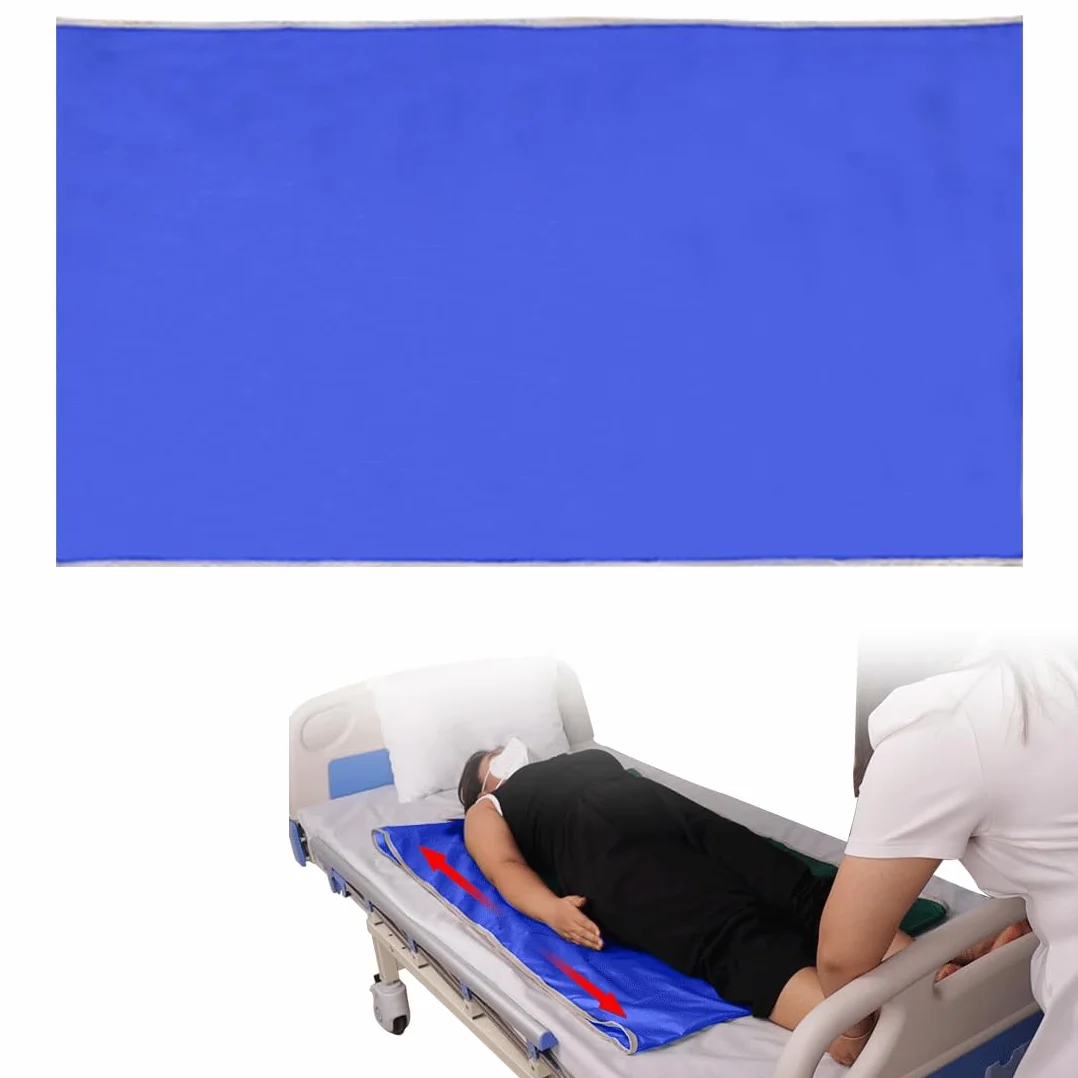 Yuragim Ściereczka ślizgowa dla osób chorych na łóżko, 75 x 135 cm, do przenoszenia łóżka, wielokrotnego użytku, do przenoszenia pacjentów, do pielęgnacji obracania, przenoszenia i pozycjonowania