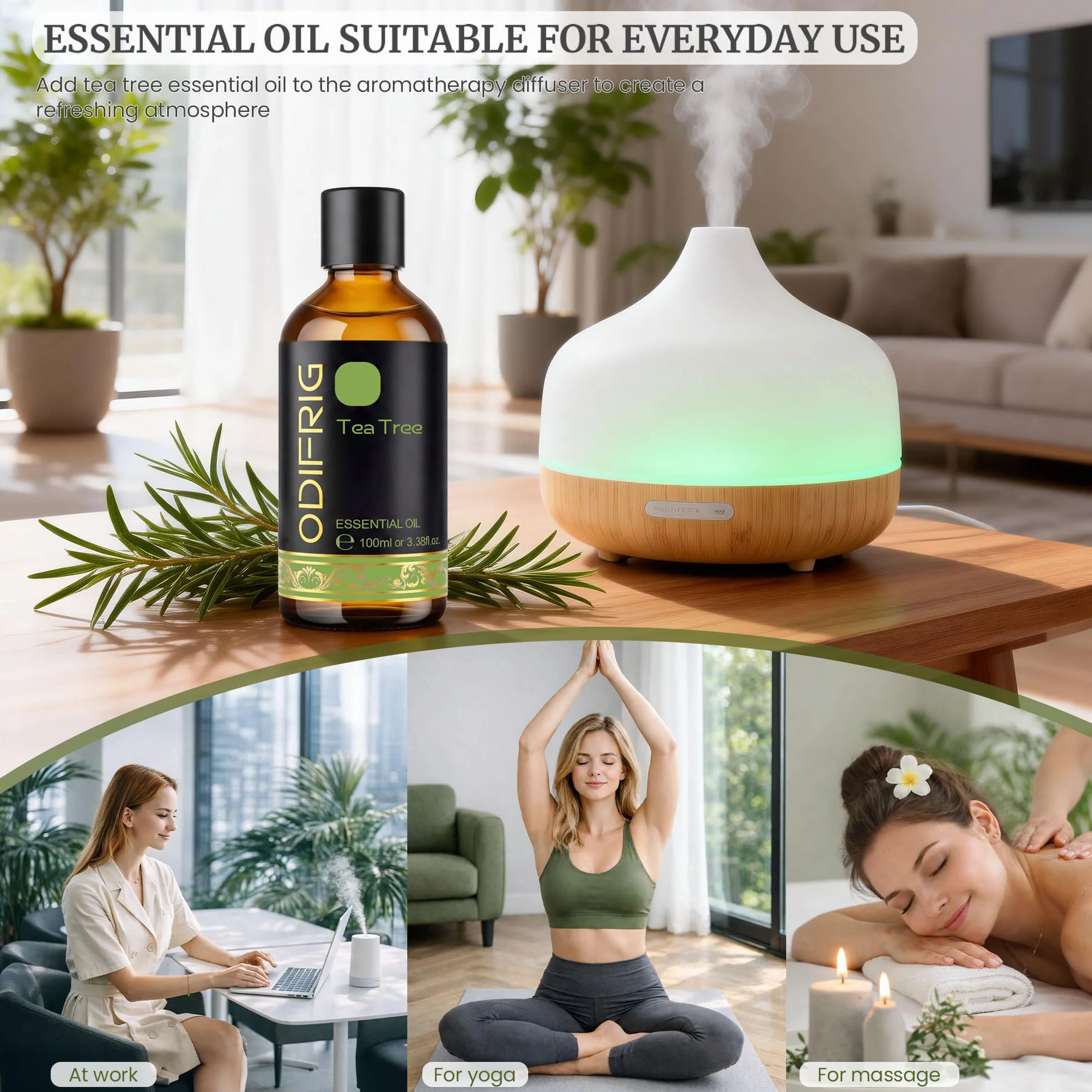 Olejek z drzewa herbacianego, 100 ml z dozownikiem kroplowym, naturalny olejek z drzewa herbacianego, do pielęgnacji paznokci, do DIY, SPA, kąpieli, aromaterapii
